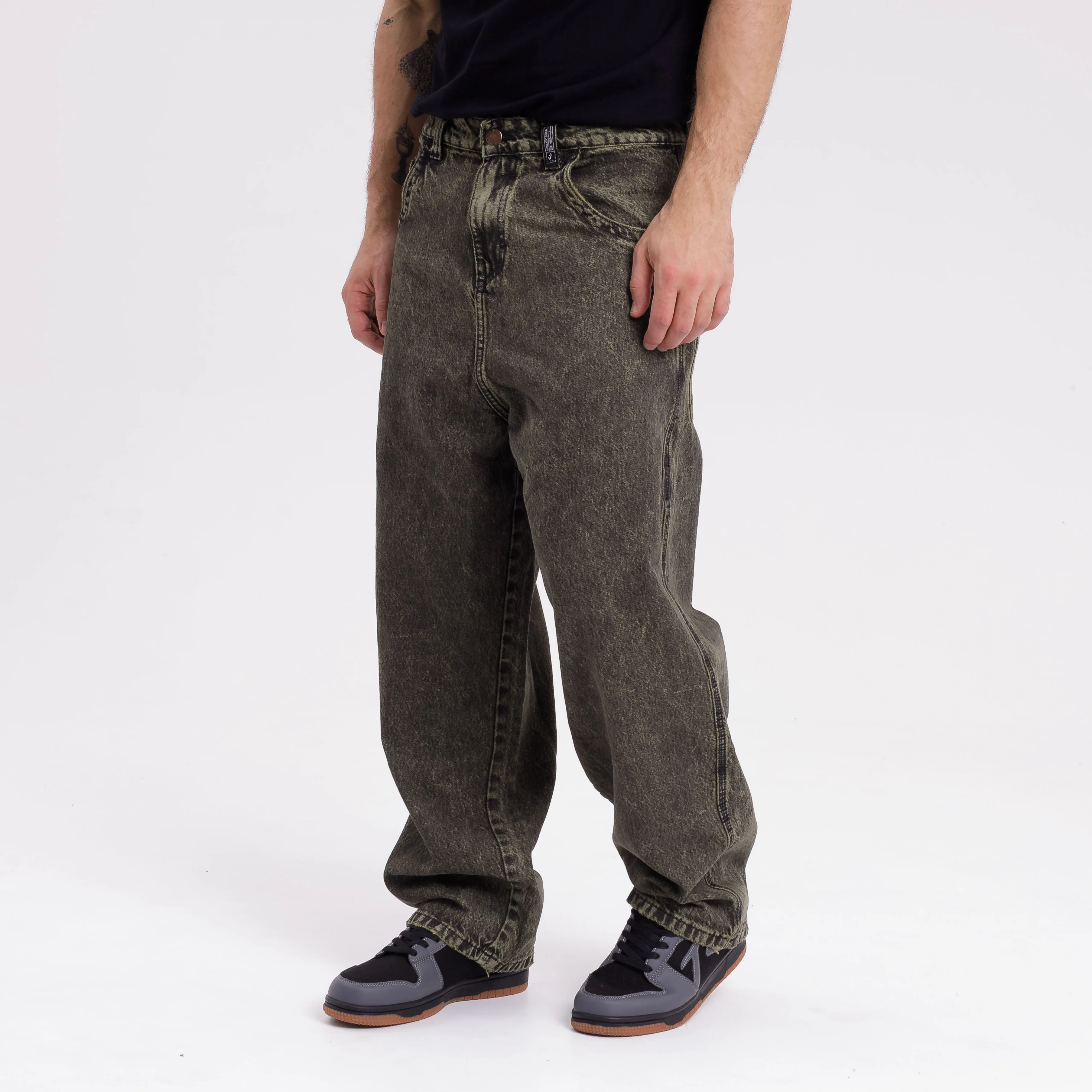 Jean Rusty R Dot Overdyed Green - Image 4