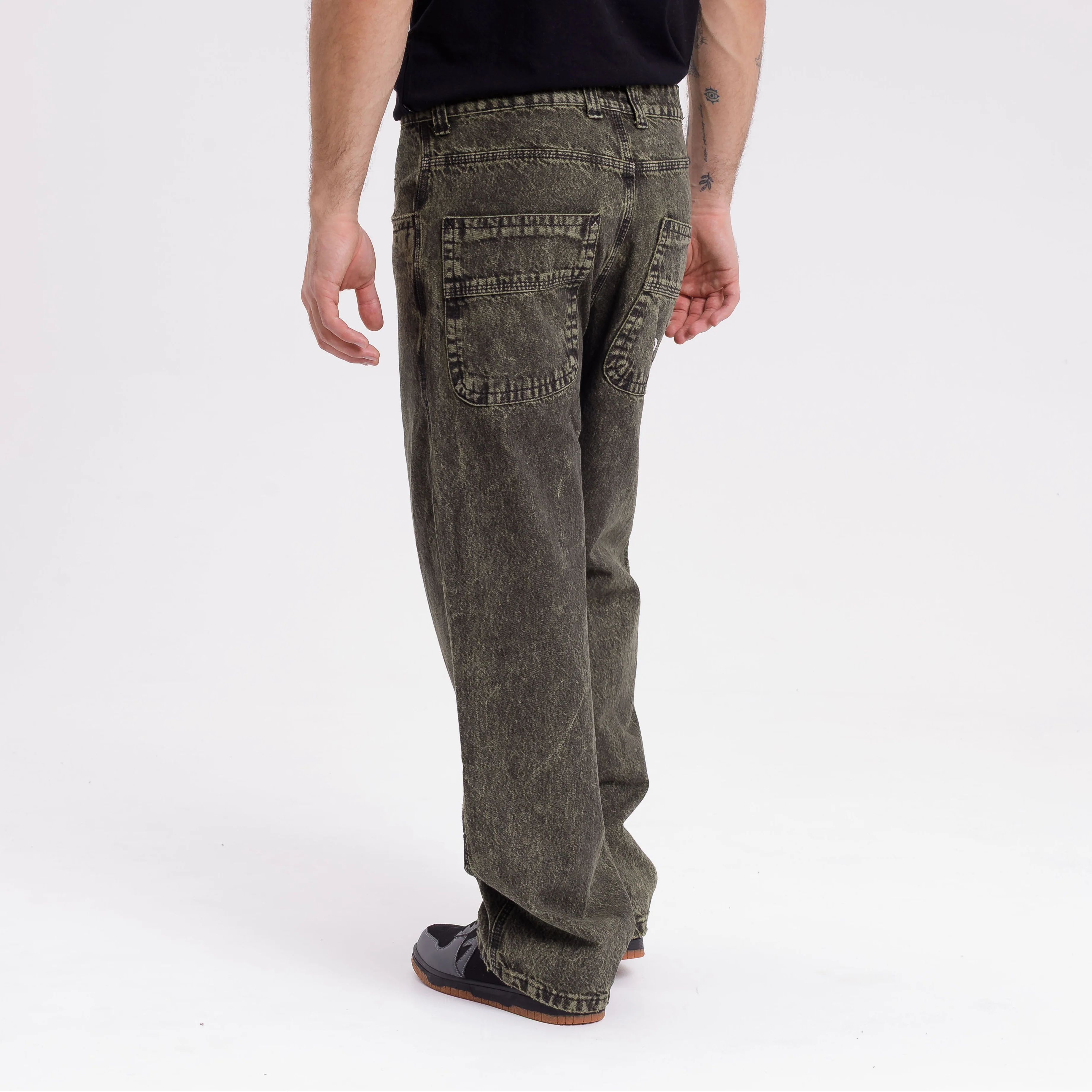 Jean Rusty R Dot Overdyed Green - Image 5