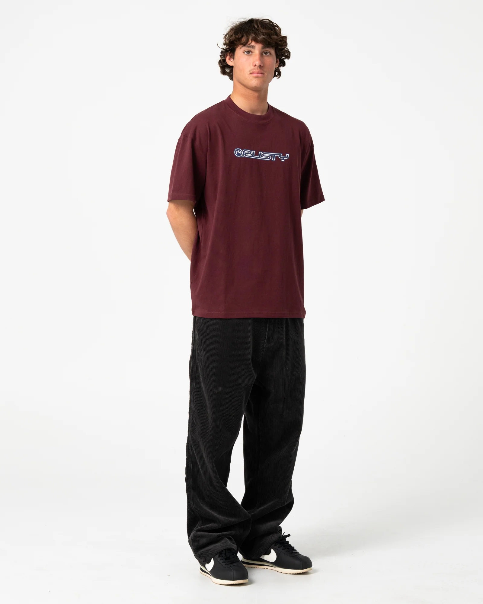 Pantalon Rusty Flip Daddy Cord Pant Coal - Image 3