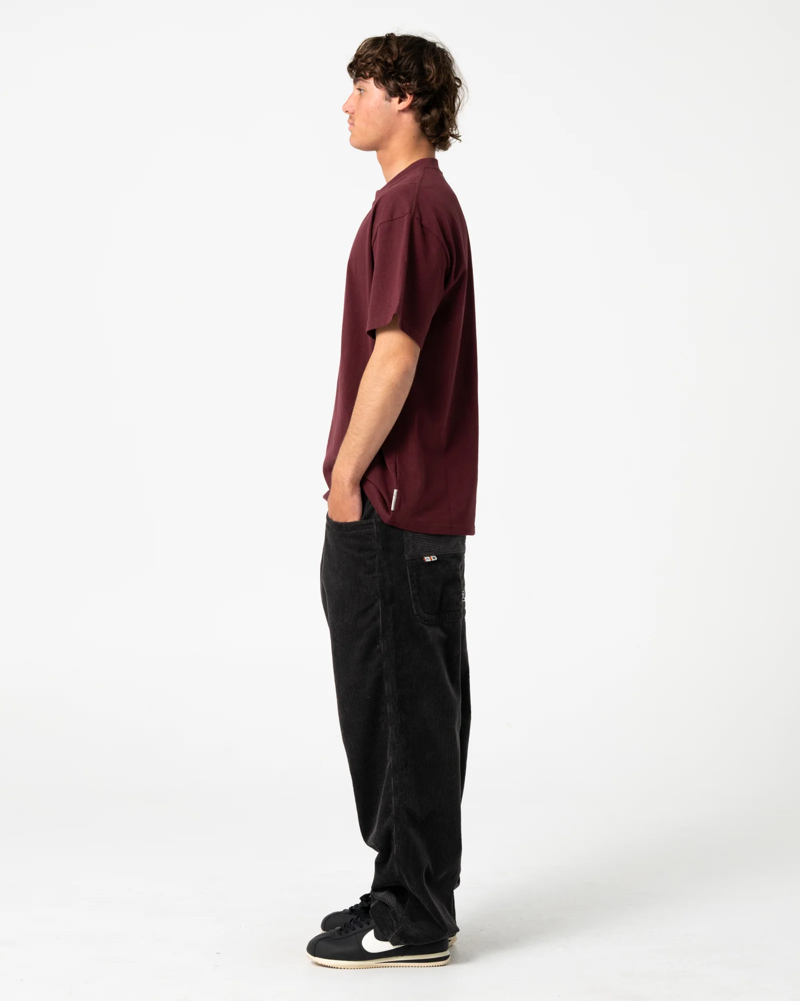 Pantalon Rusty Flip Daddy Cord Pant Coal - Image 4