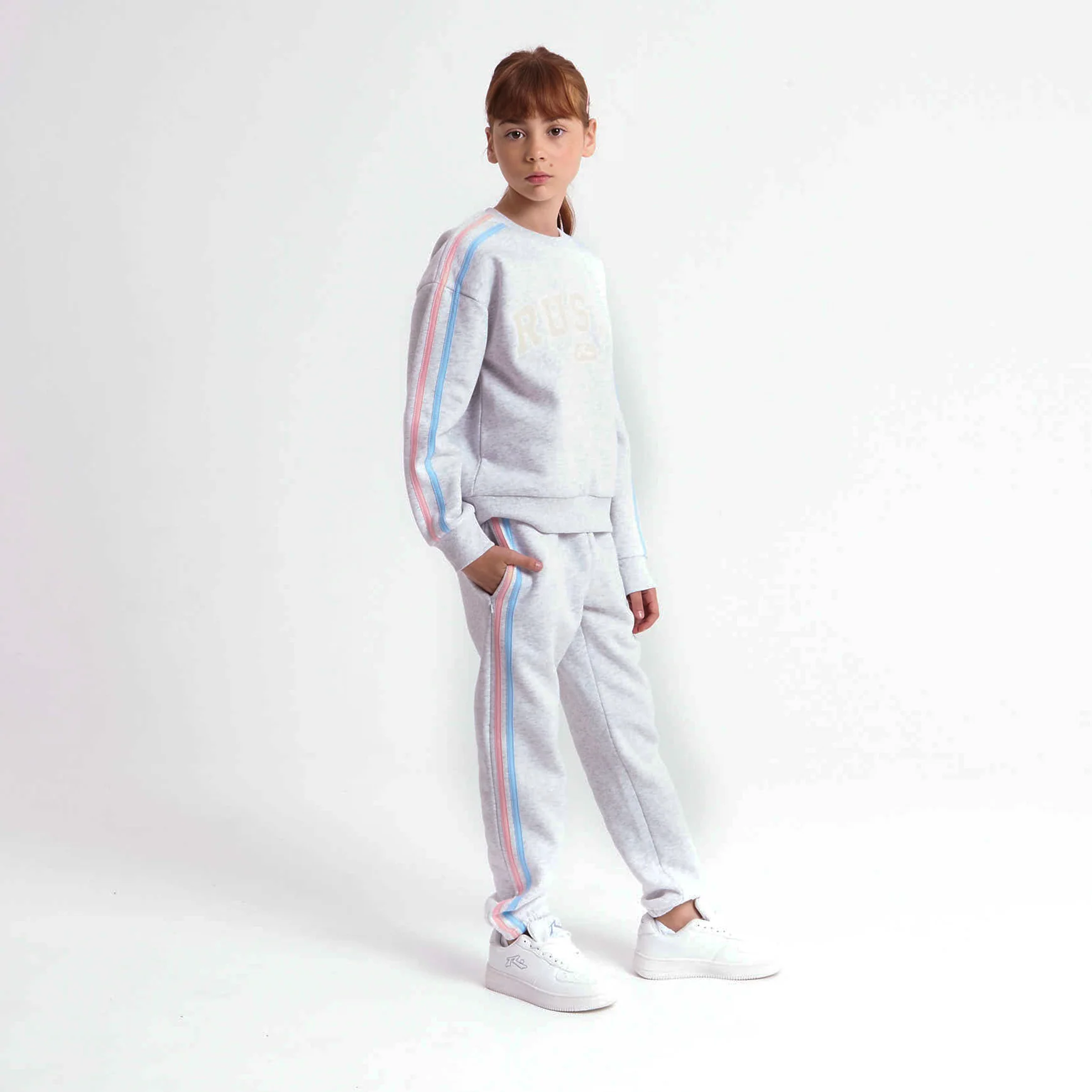 Jogging Rusty Girls Team Varsity Cuff Jogger Ecru Marle - Image 9