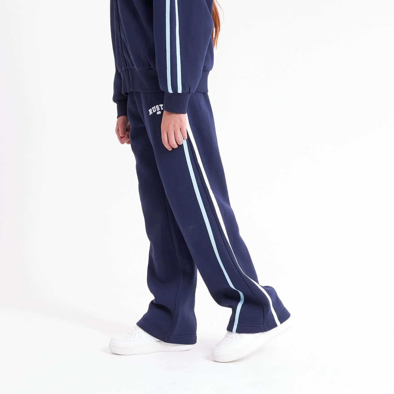 Jogging Rusty Girls Team Varsity Wide Leg Jogger Navy - Image 3