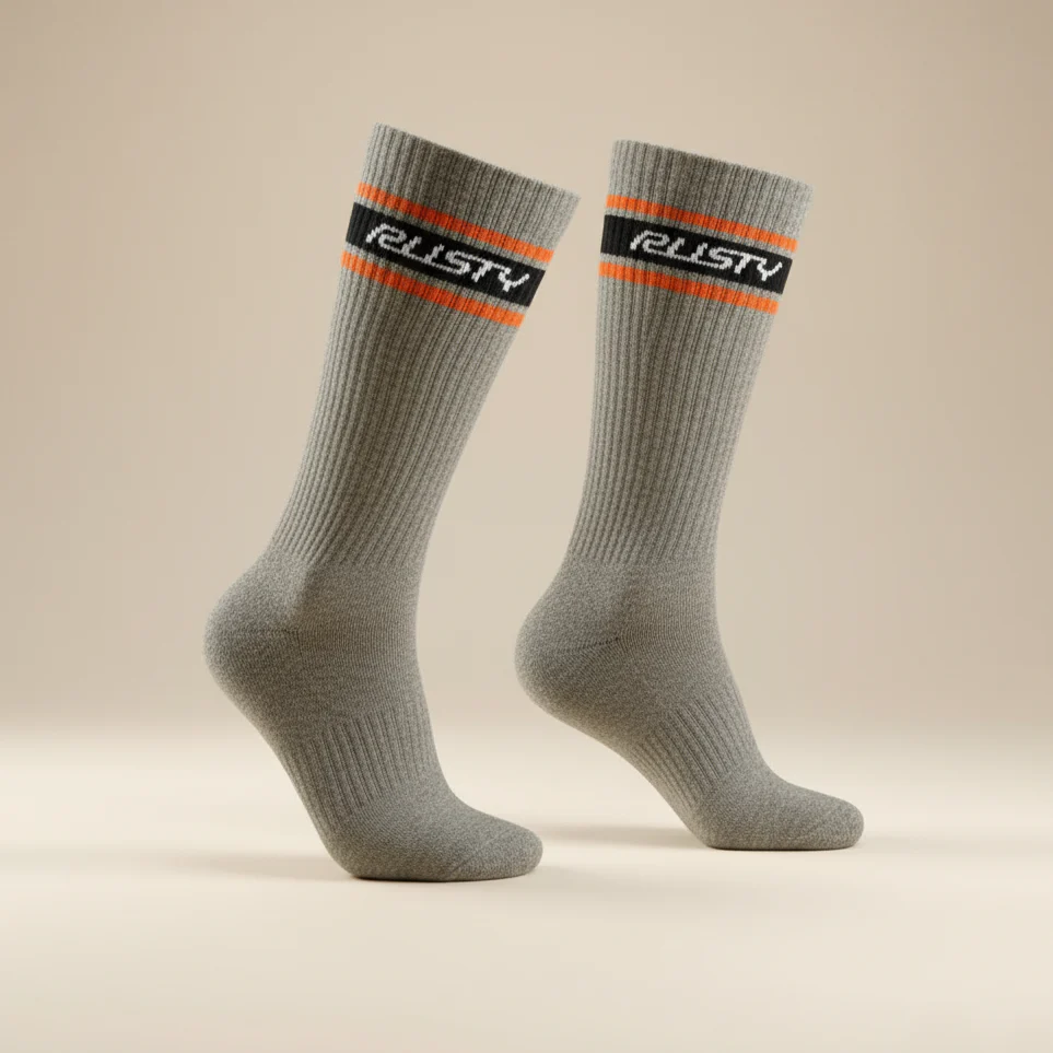 Medias Rusty Pit Crew Mid Calf 3-Sock Pack Multi - Image 2