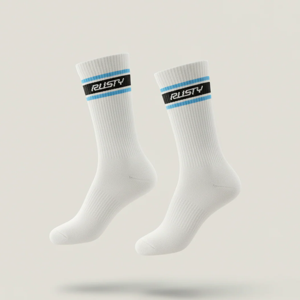 Medias Rusty Pit Crew Mid Calf 3-Sock Pack Multi - Image 3