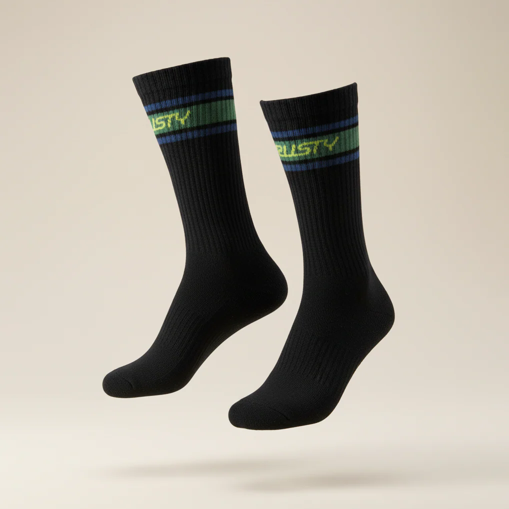 Medias Rusty Pit Crew Mid Calf 3-Sock Pack Multi - Image 4
