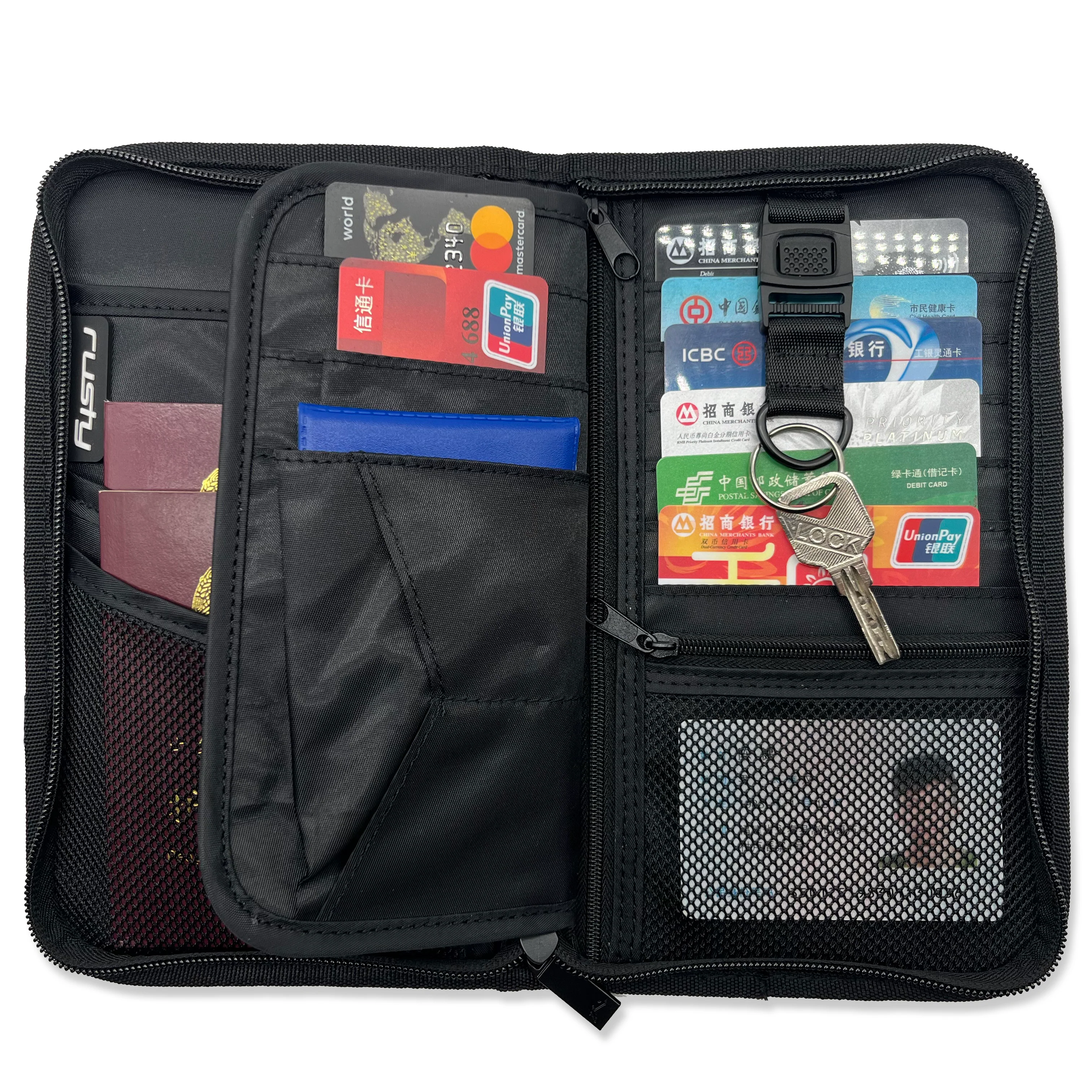 Mochila Rusty Travel Wallet B707 Black - Image 3