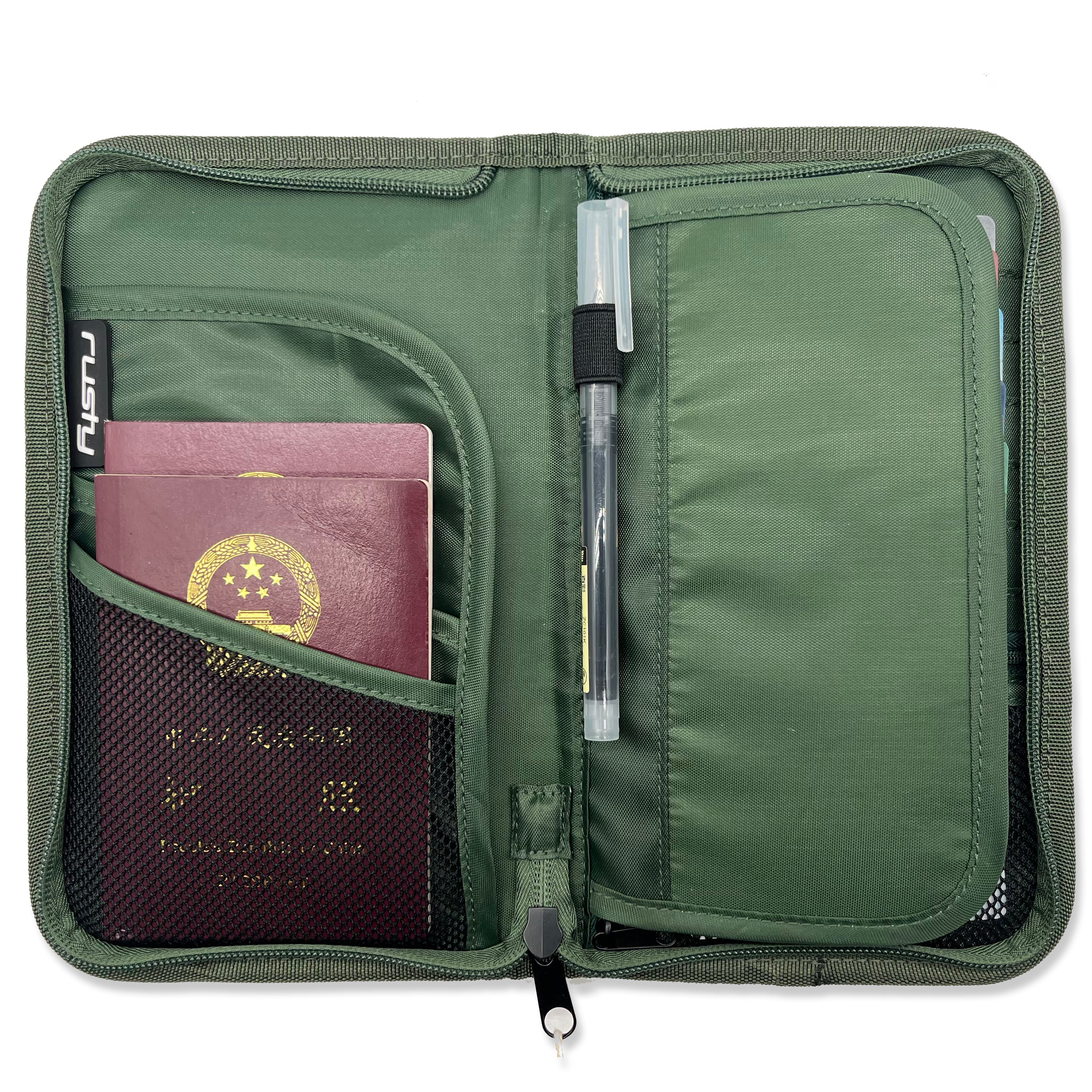 Mochila Rusty Travel Wallet B707 Olive - Image 2