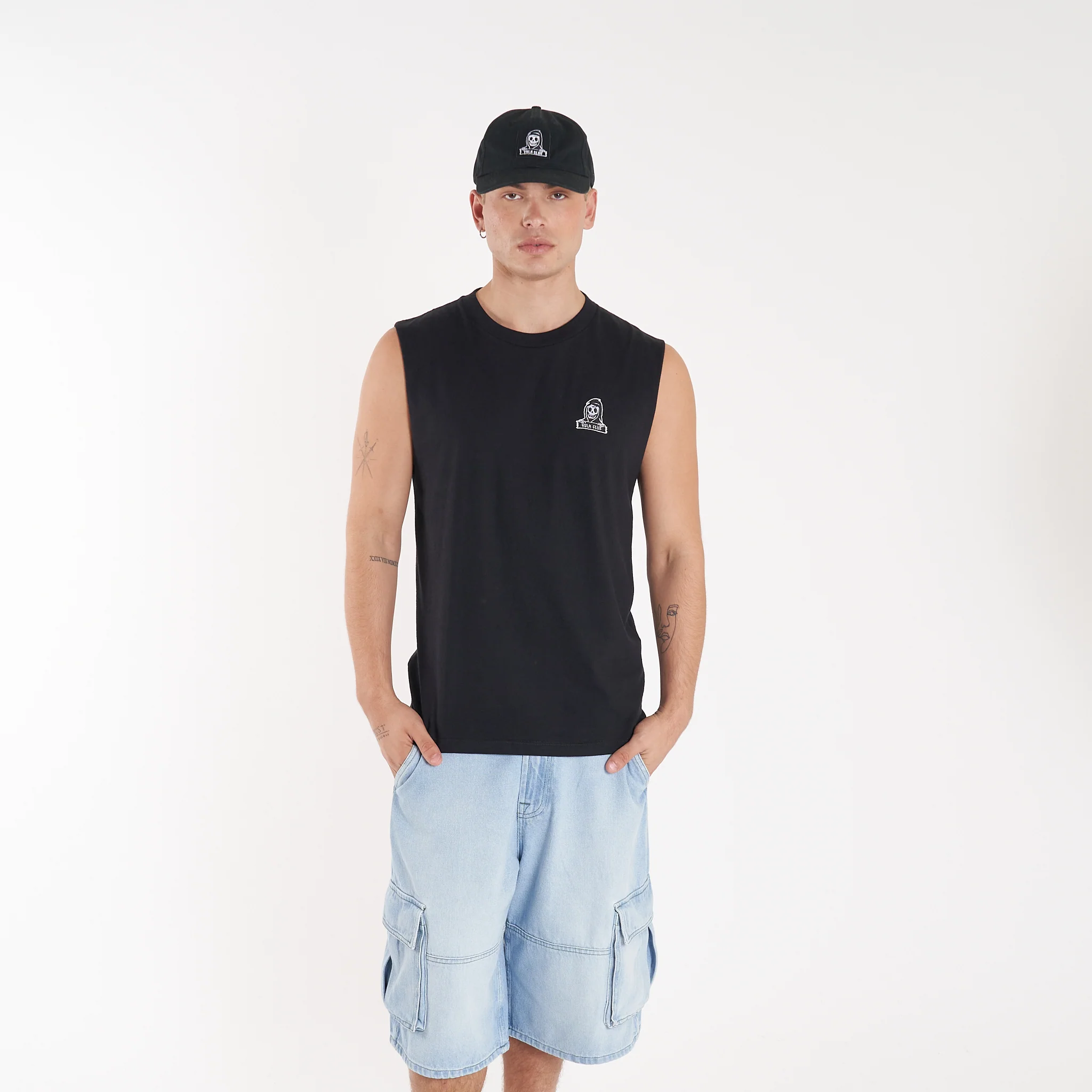 Musculosa Vulk Grimm Muscle Black - Image 2