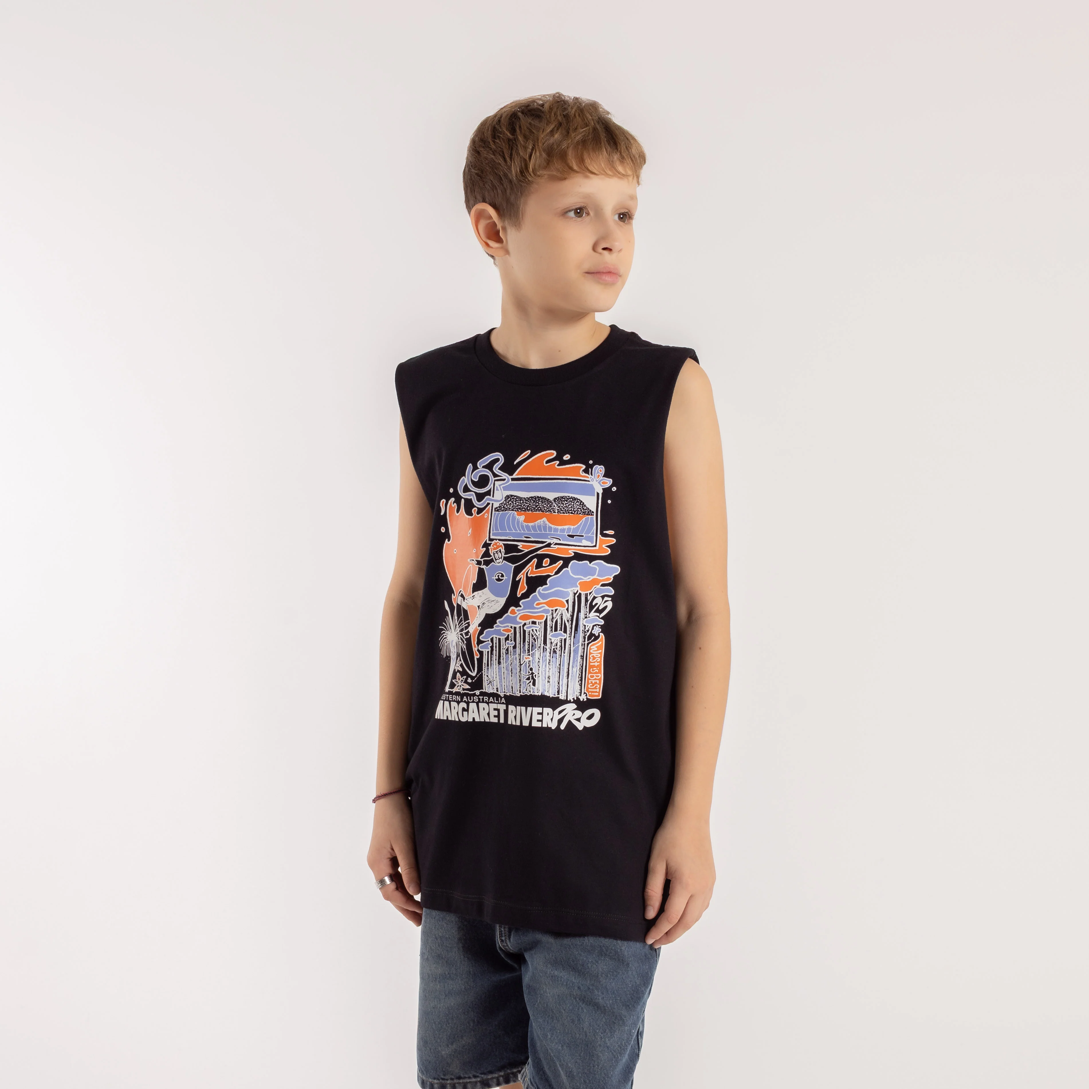 Musculosa Rusty Margaret River 25 Muscle Jr Black