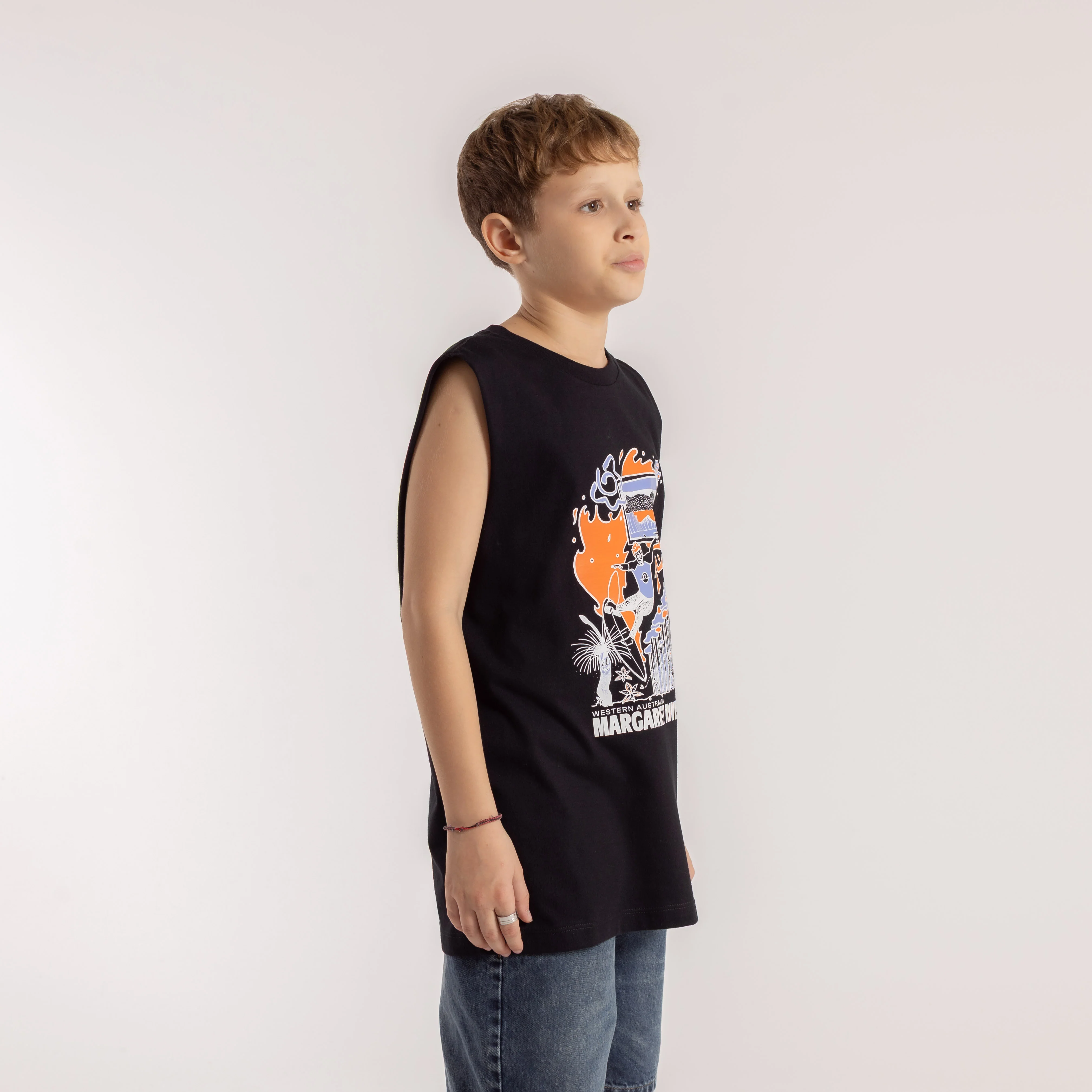Musculosa Rusty Margaret River 25 Muscle Jr Black - Image 4