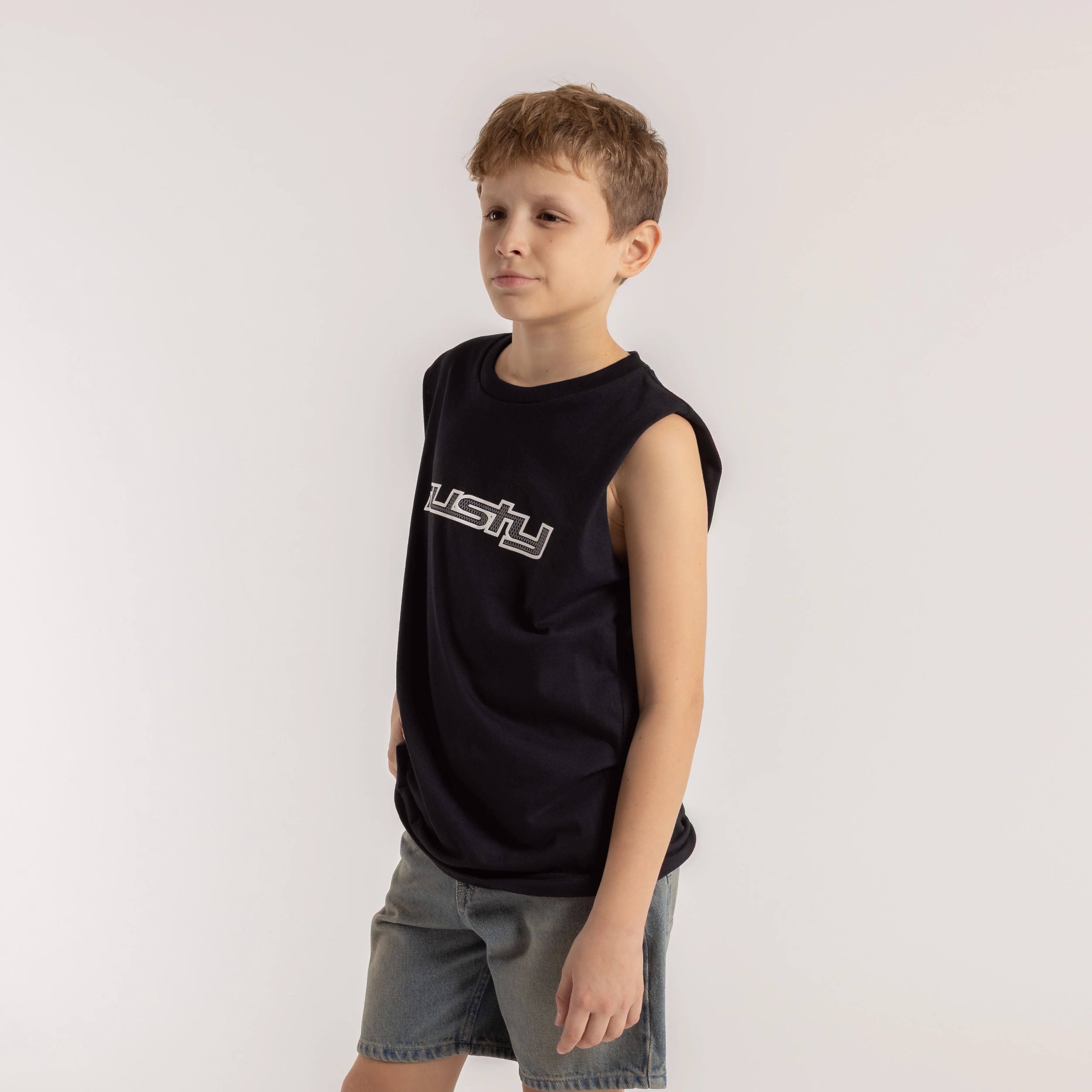Musculosa Rusty Vital New Muscle Jr Black - Image 2