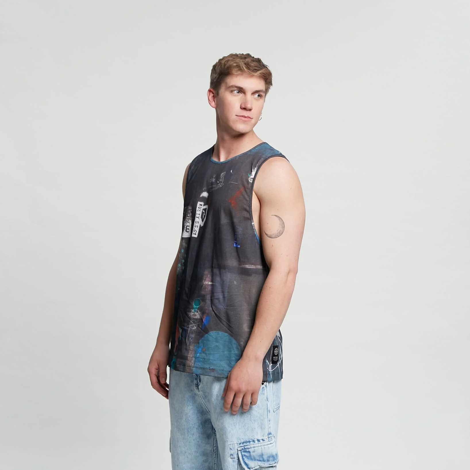 Musculosa Rusty Slave To The Wave Tank Fullprint - Image 10