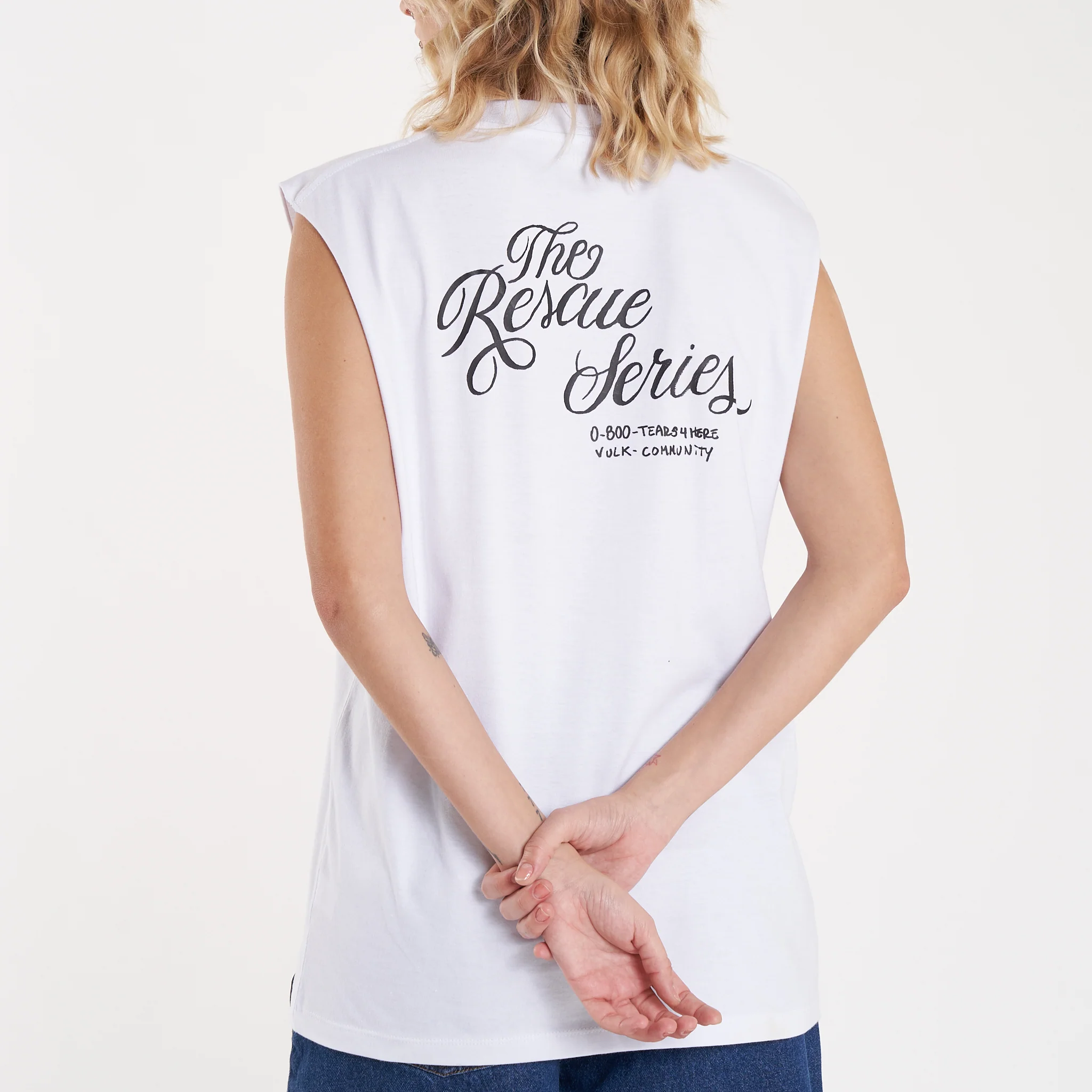 Musculosa Vulk Tears Muscle White - Image 11