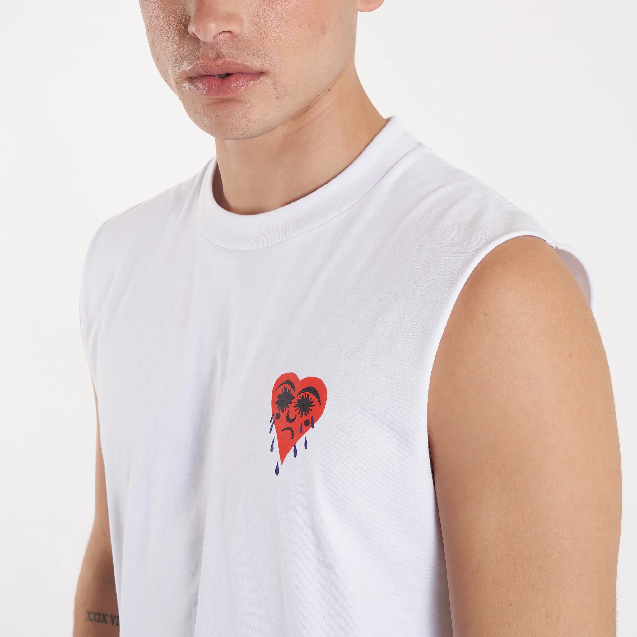 Musculosa Vulk Tears Muscle White - Image 3