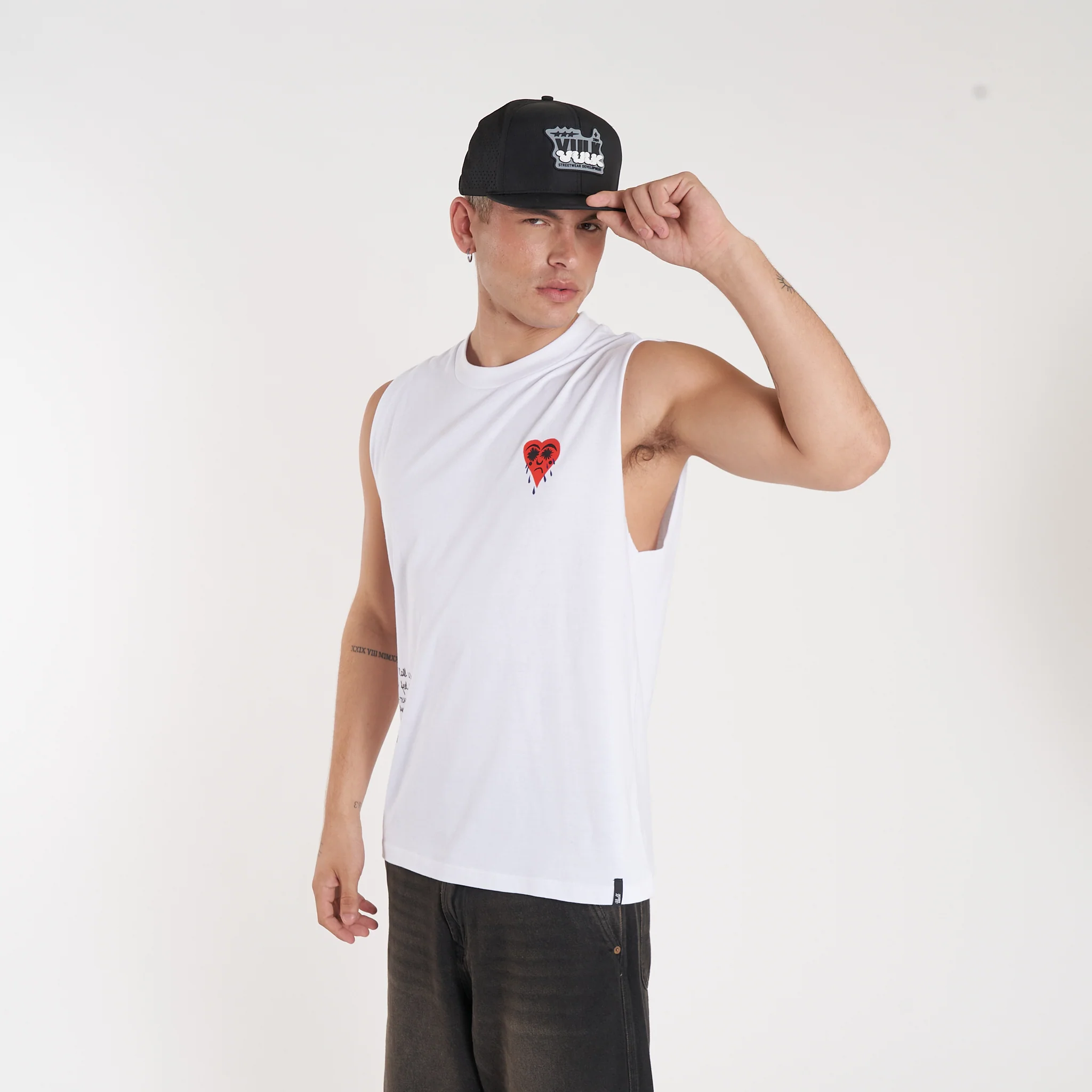 Musculosa Vulk Tears Muscle White - Image 4
