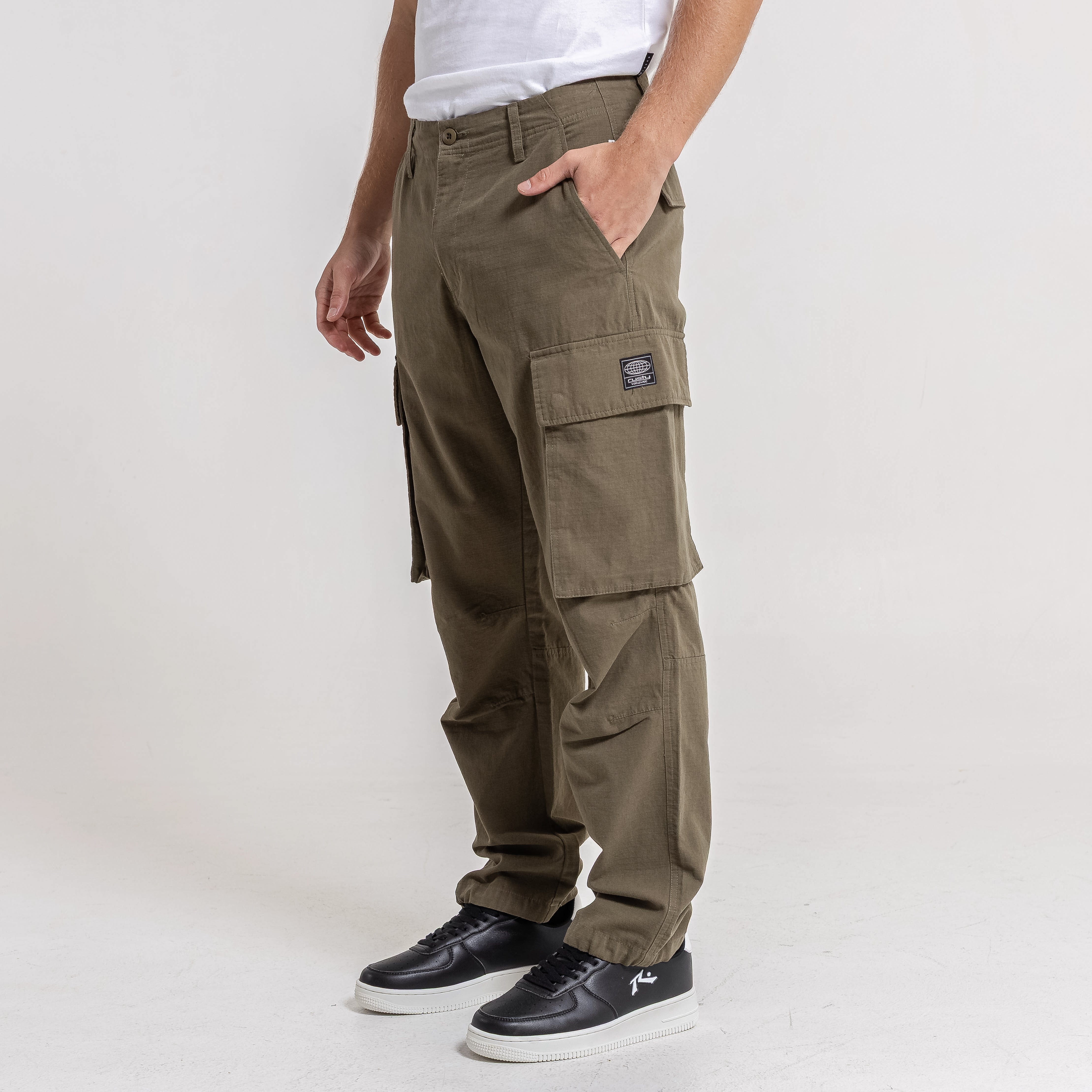 Pantalon Rusty Jonestown Twill Cargo Pant Big Army - Image 3
