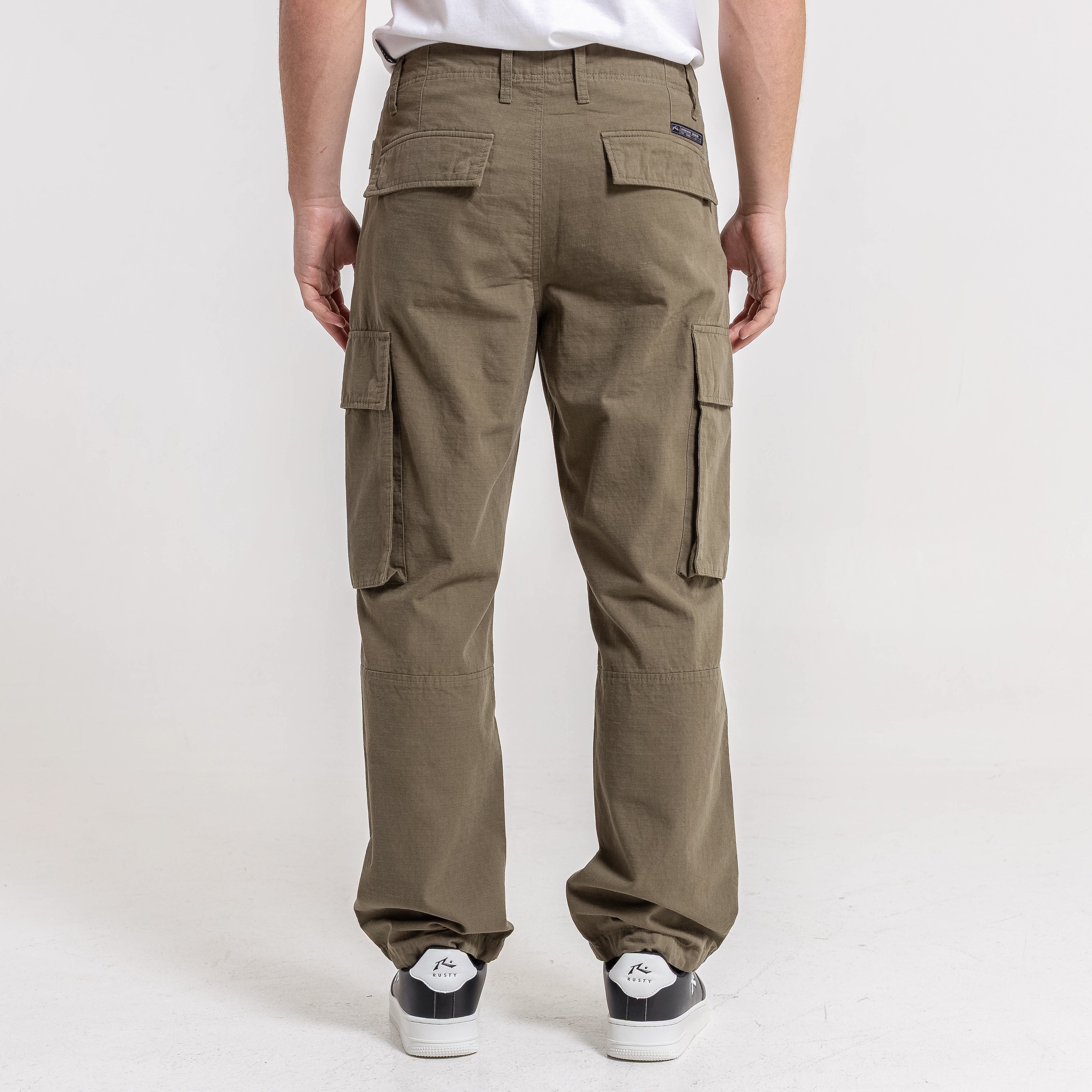 Pantalon Rusty Jonestown Twill Cargo Pant Big Army - Image 4