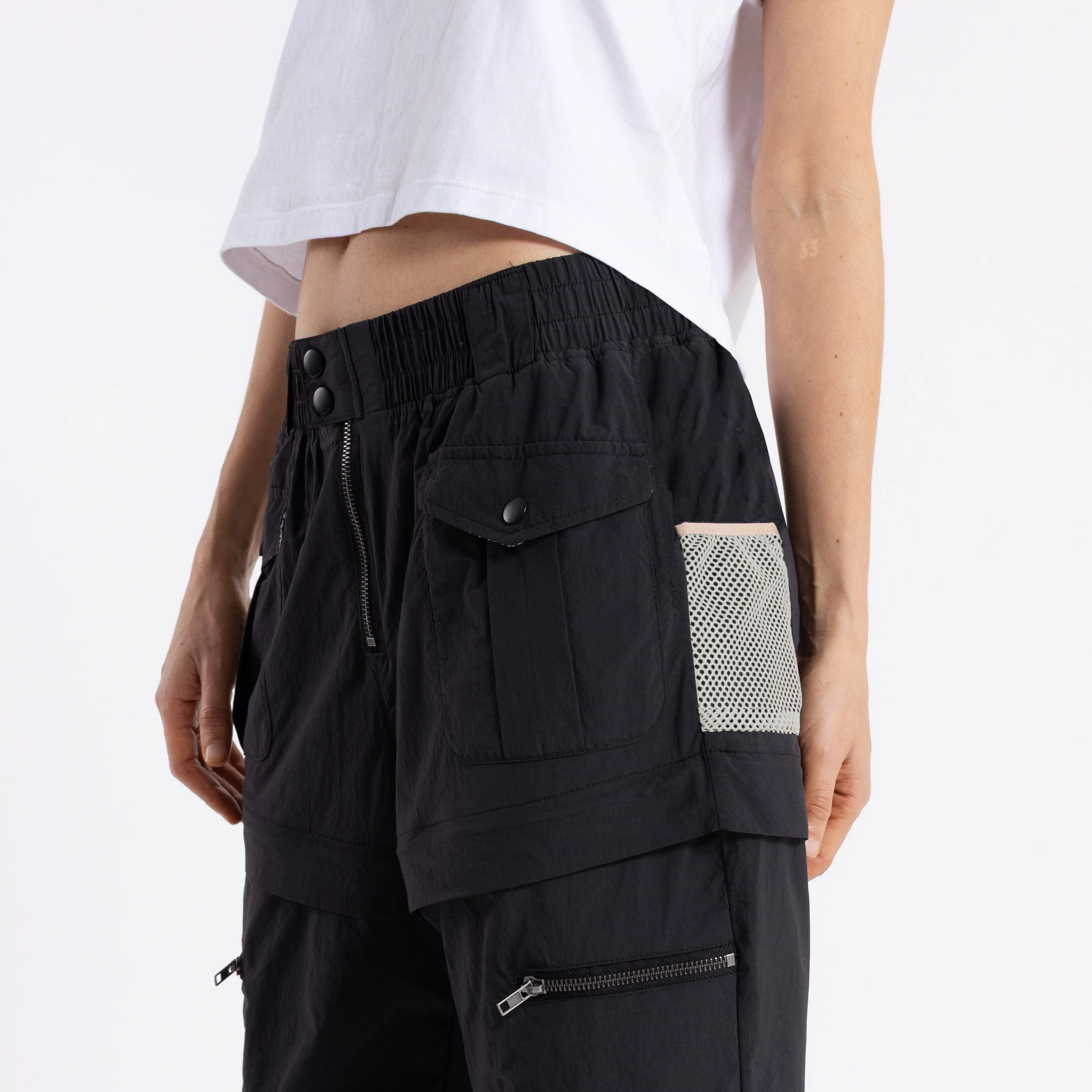 Pantalon Rusty Cruel Summer Zip Off Pant Ld Black - Image 3