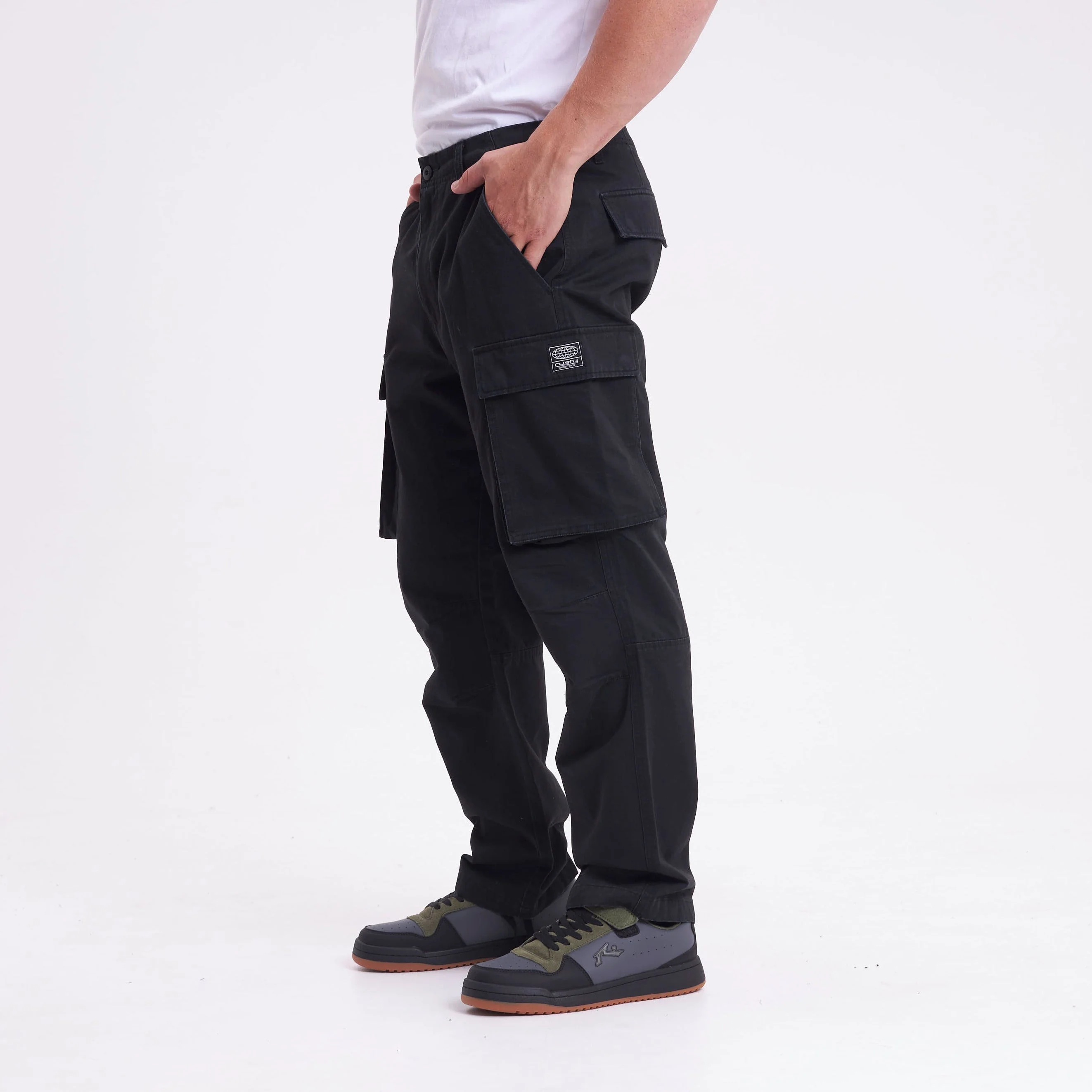 Pantalon Rusty Jonestown Twill Cargo Pant Big Black - Image 2