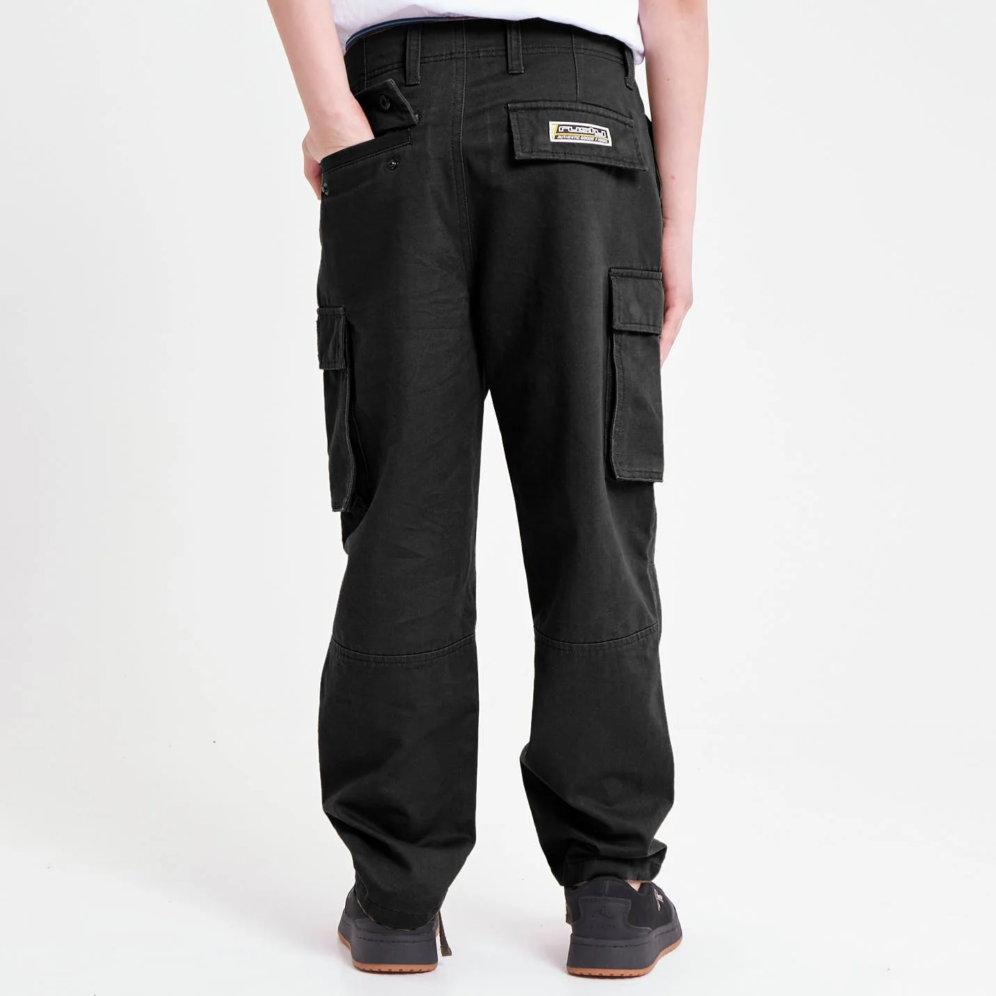 Pantalon Rusty Jonestown Twill Cargo Pant Jr Black - Image 3