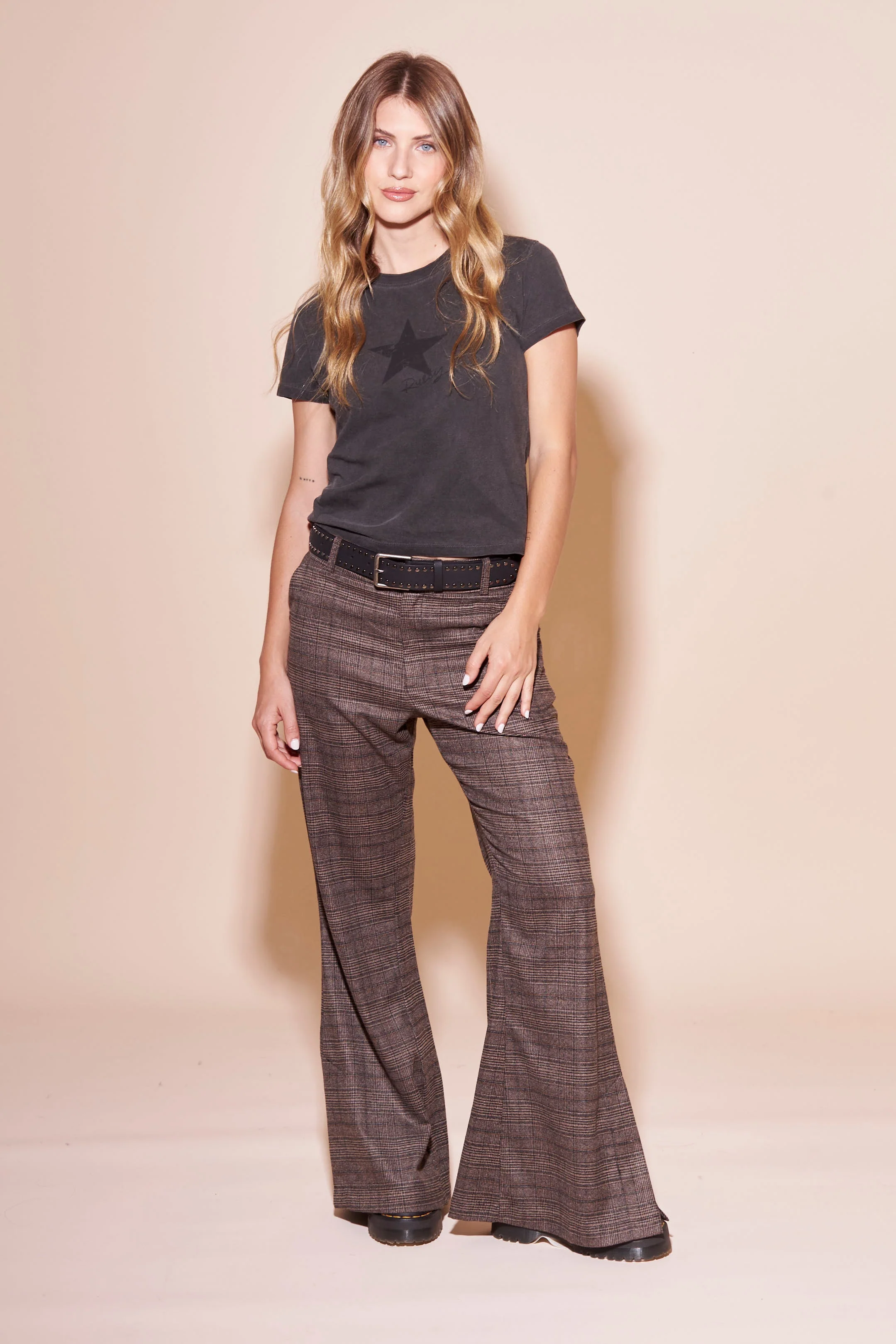 Pantalon Rusty Finance Low Rise Suit Pant Ld Chocolate - Image 5