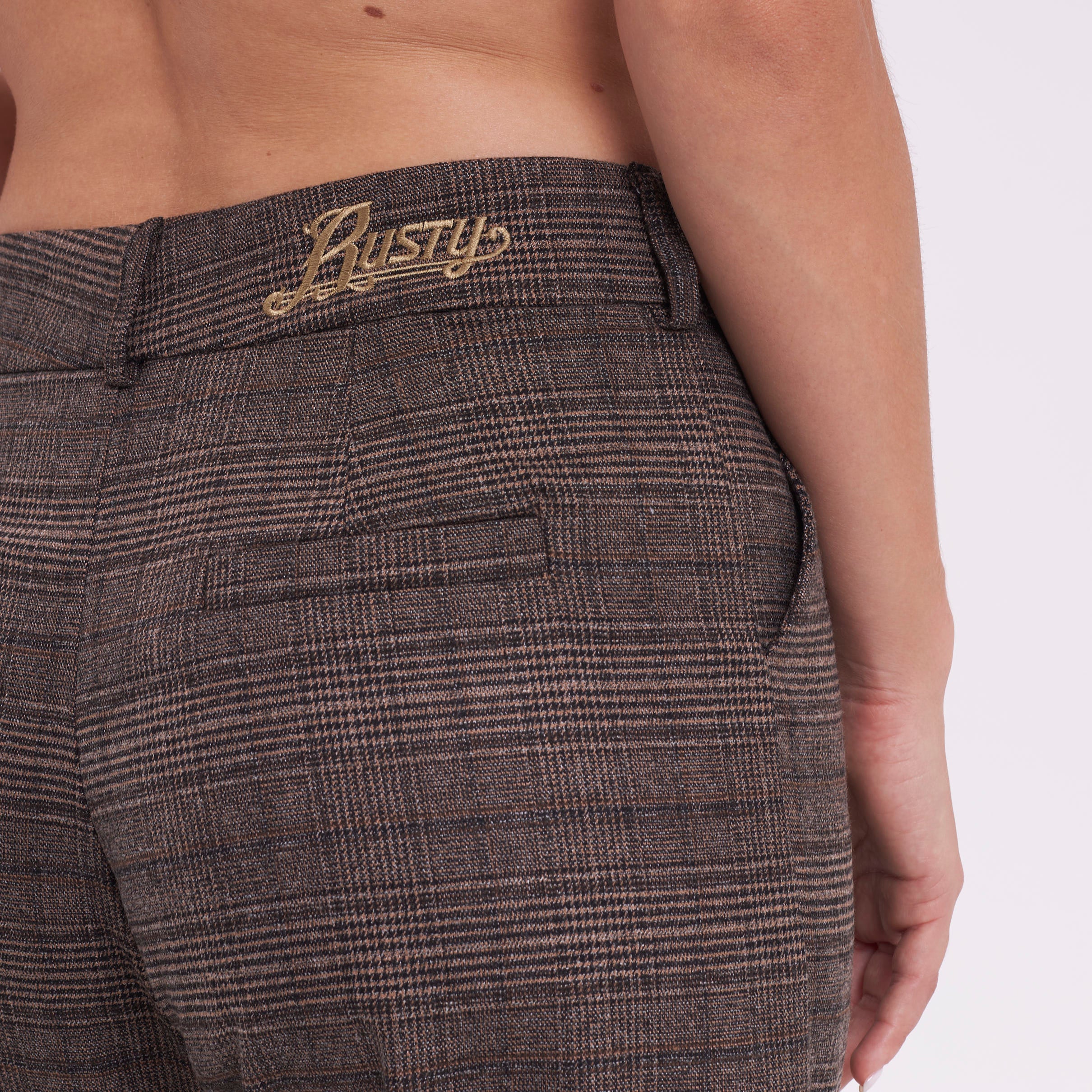 Pantalon Rusty Finance Low Rise Suit Pant Ld Chocolate - Image 7