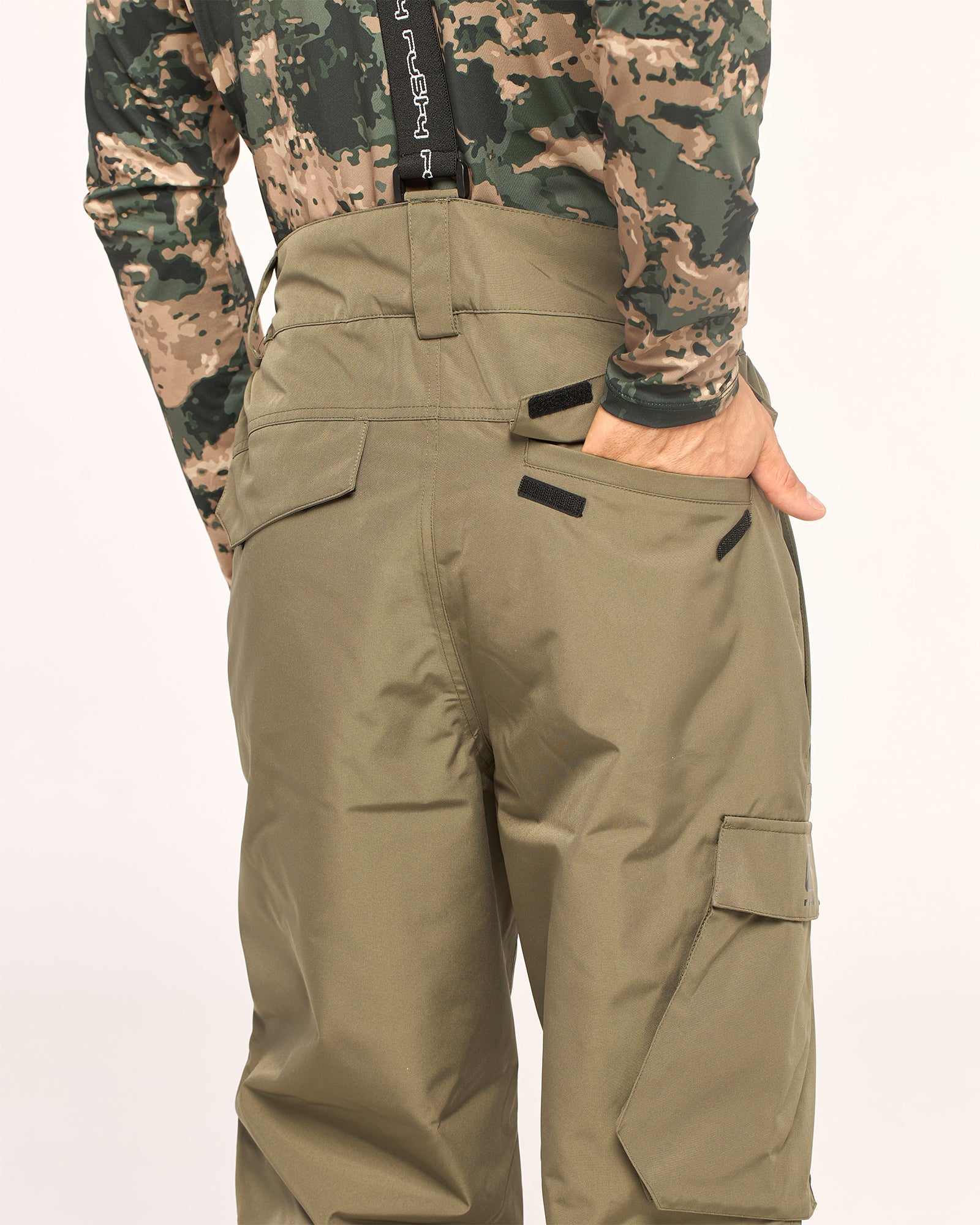 Pantalon Snow Rusty Rabbit Mens Snow Pant Army - Image 10
