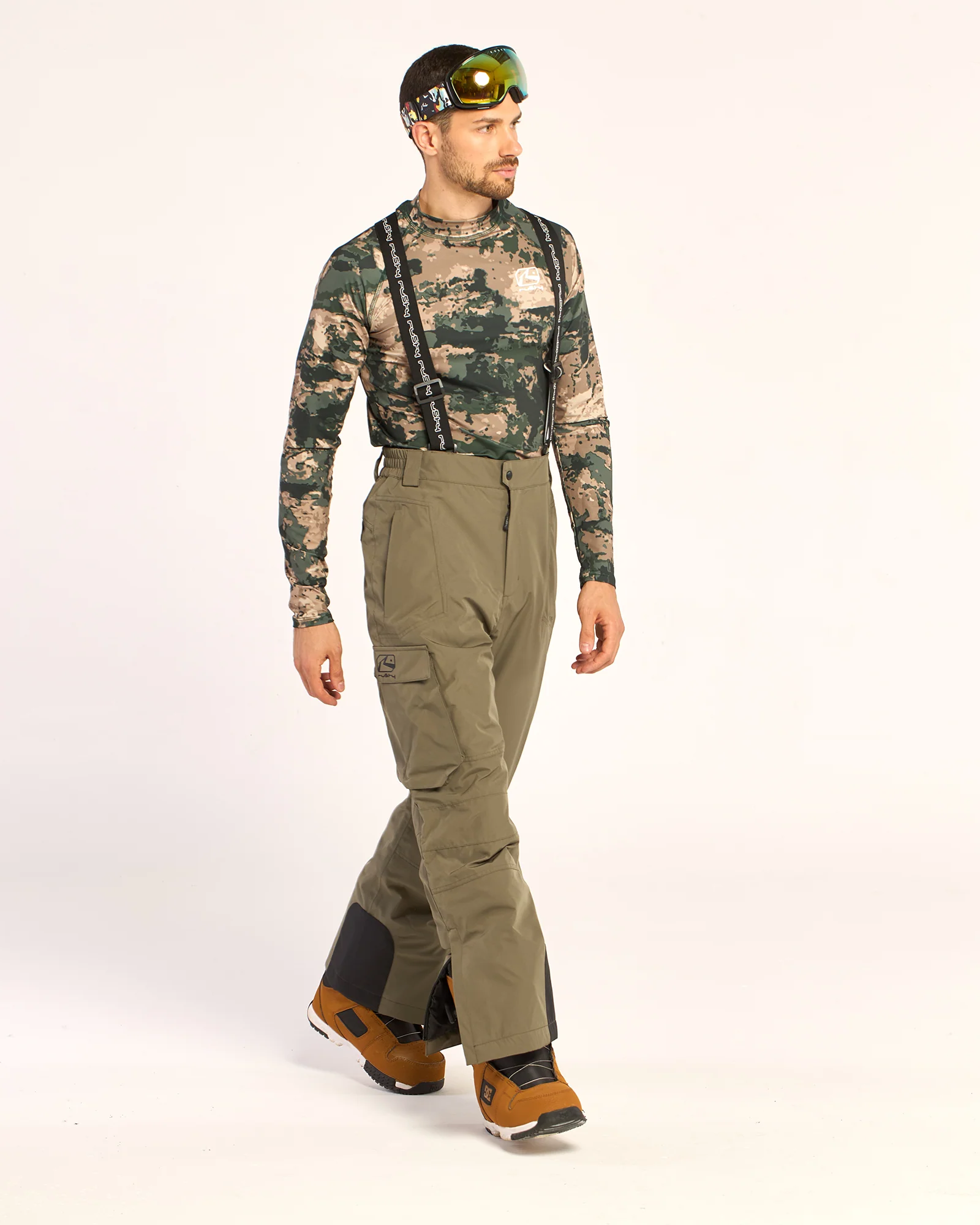 Pantalon Snow Rusty Rabbit Mens Snow Pant Army - Image 2