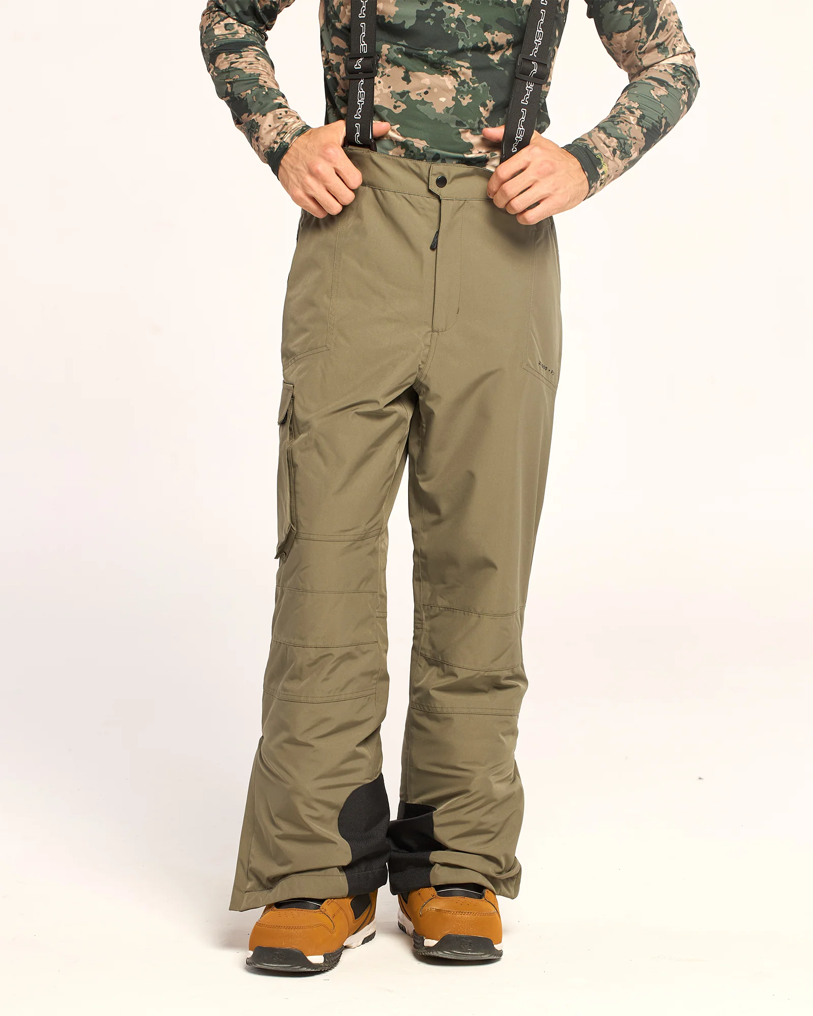 Pantalon Snow Rusty Rabbit Mens Snow Pant Army - Image 3
