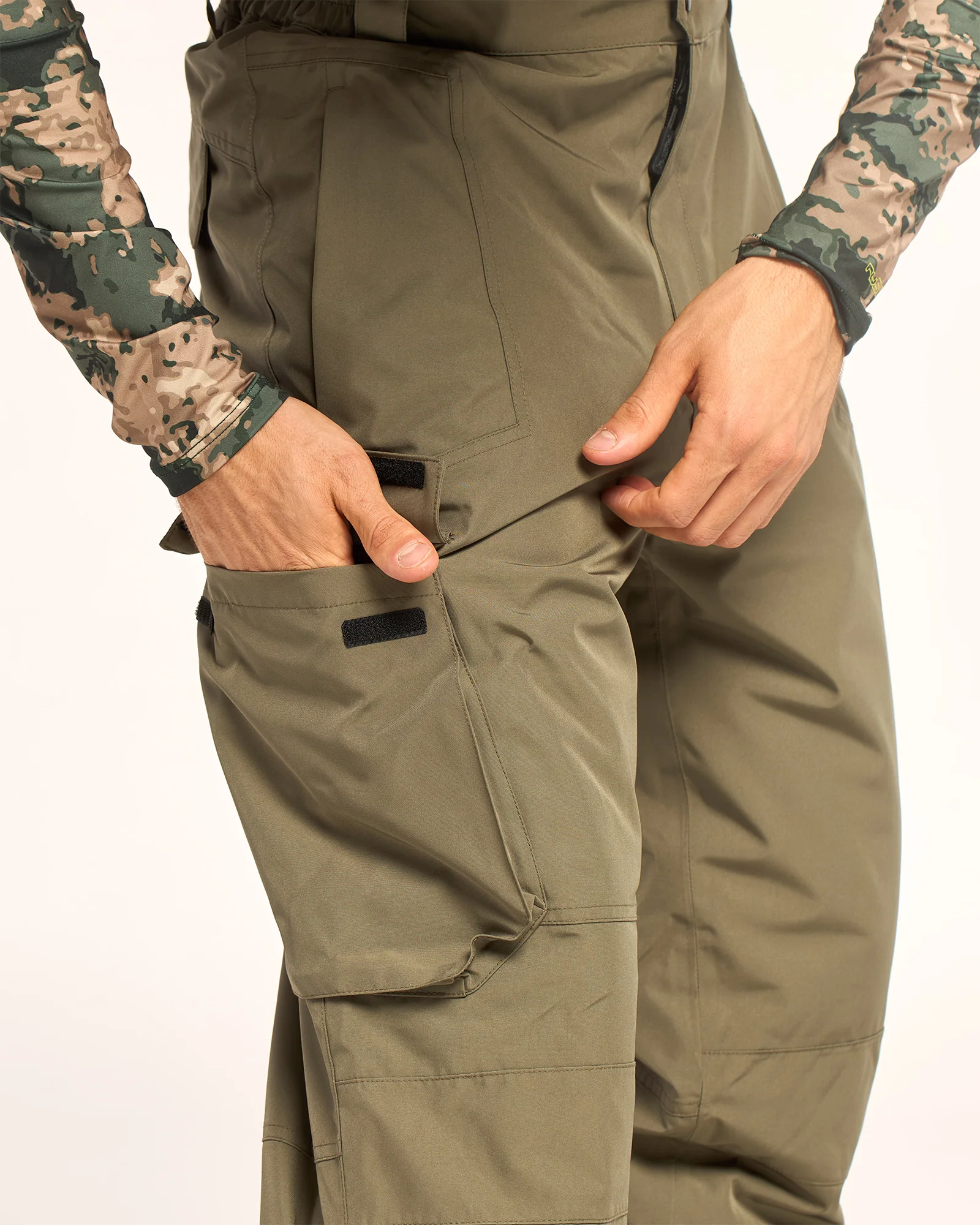 Pantalon Snow Rusty Rabbit Mens Snow Pant Army - Image 6