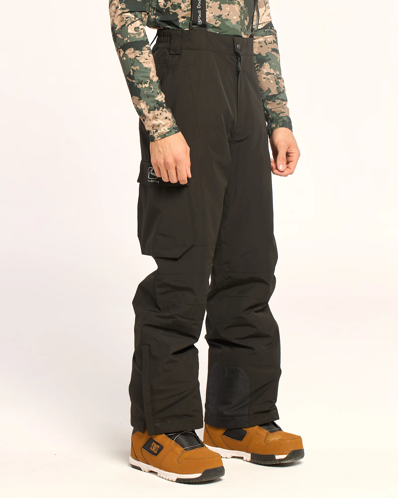 Pantalon Snow Rusty Rabbit Mens Snow Pant Black - Image 4