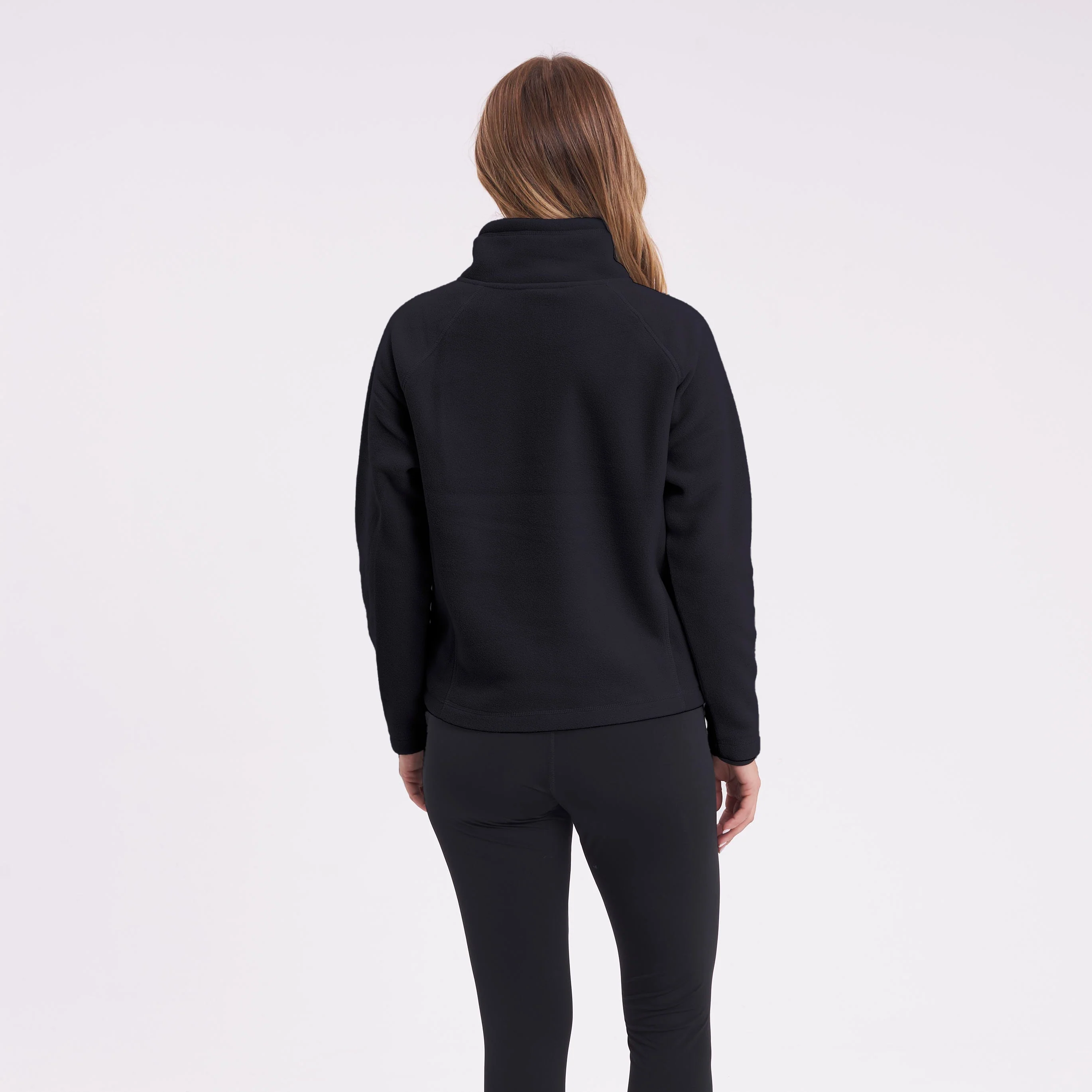 Polar Rusty Mystic Half Zip Neck Polar Fleece Ld Black - Image 4
