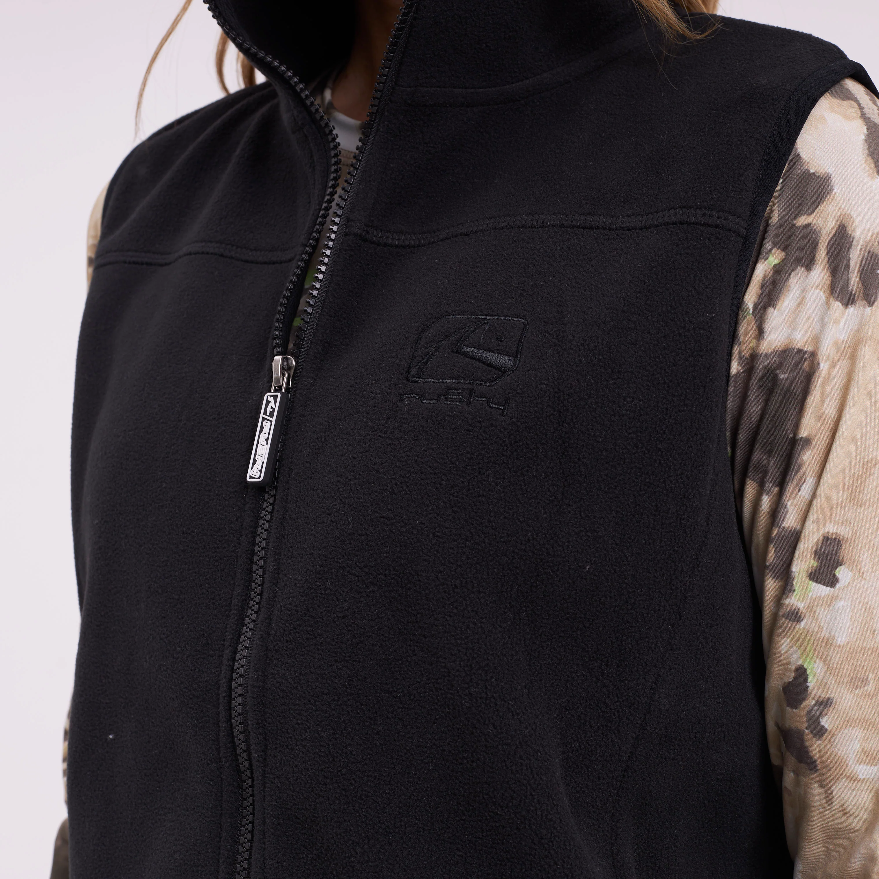 Polar Rusty Mystic Zip Polar Fleece Vest Ld Black - Image 3