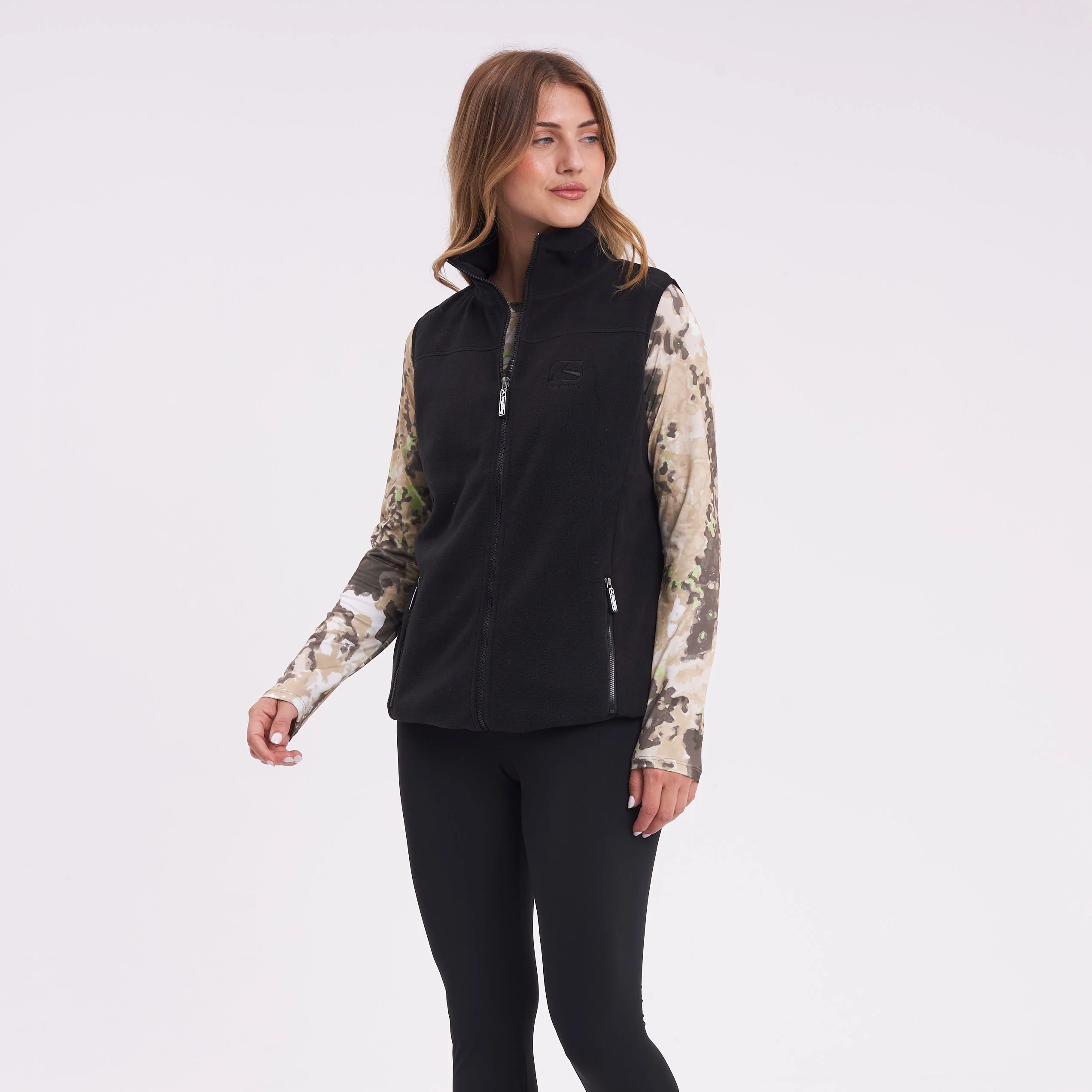 Polar Rusty Mystic Zip Polar Fleece Vest Ld Black - Image 4