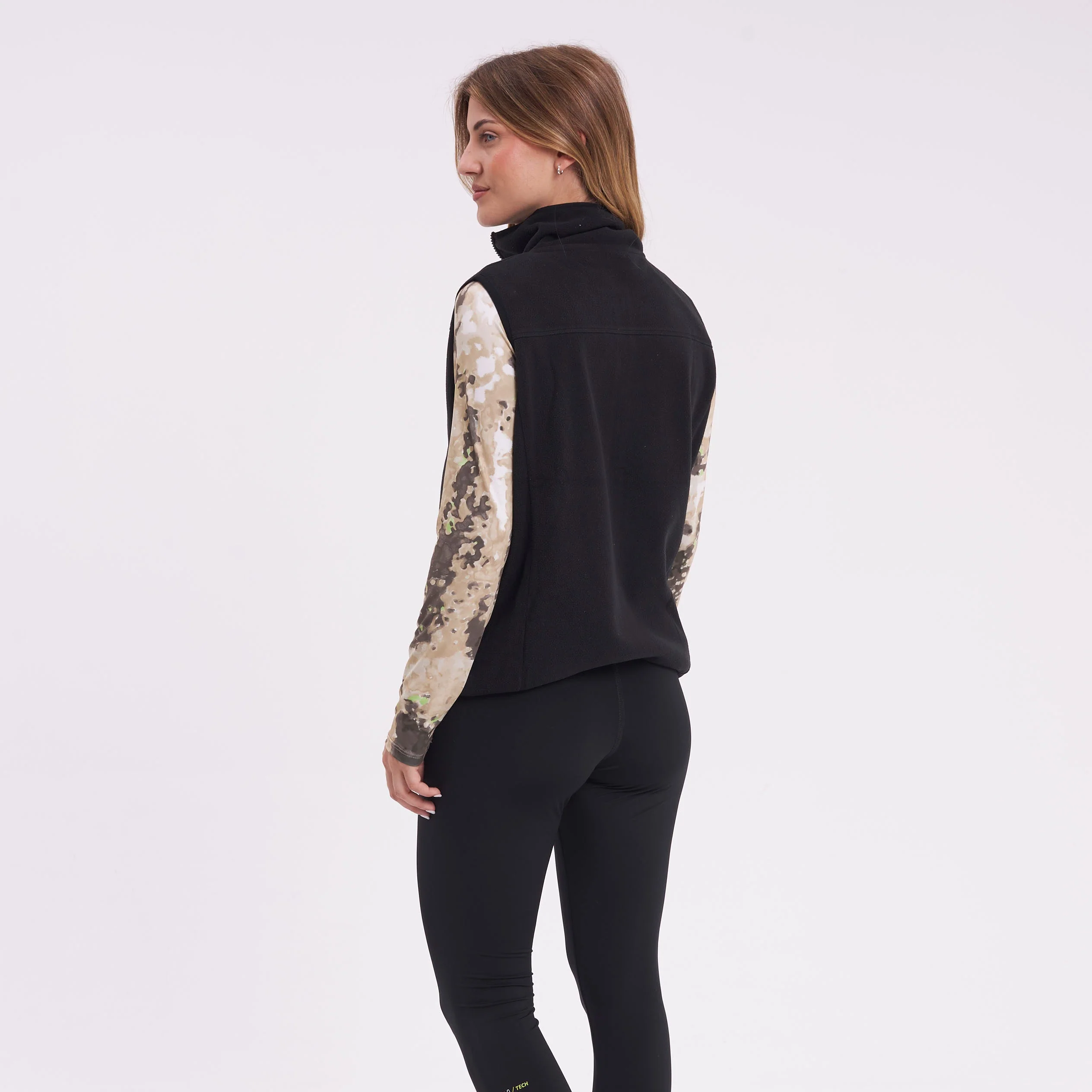 Polar Rusty Mystic Zip Polar Fleece Vest Ld Black - Image 7