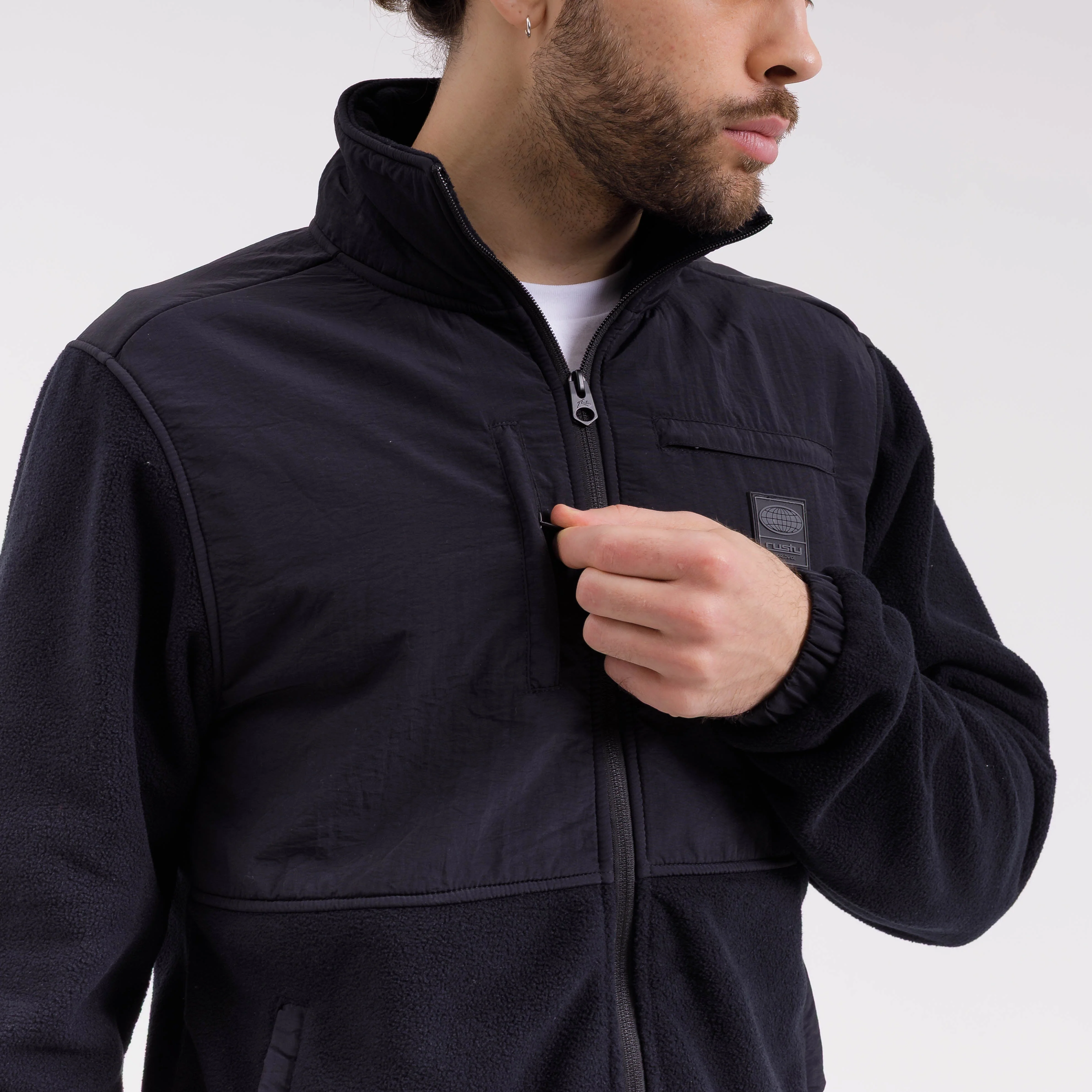 Polar Rusty Noosa Head Zip Hood Polar Black - Image 4