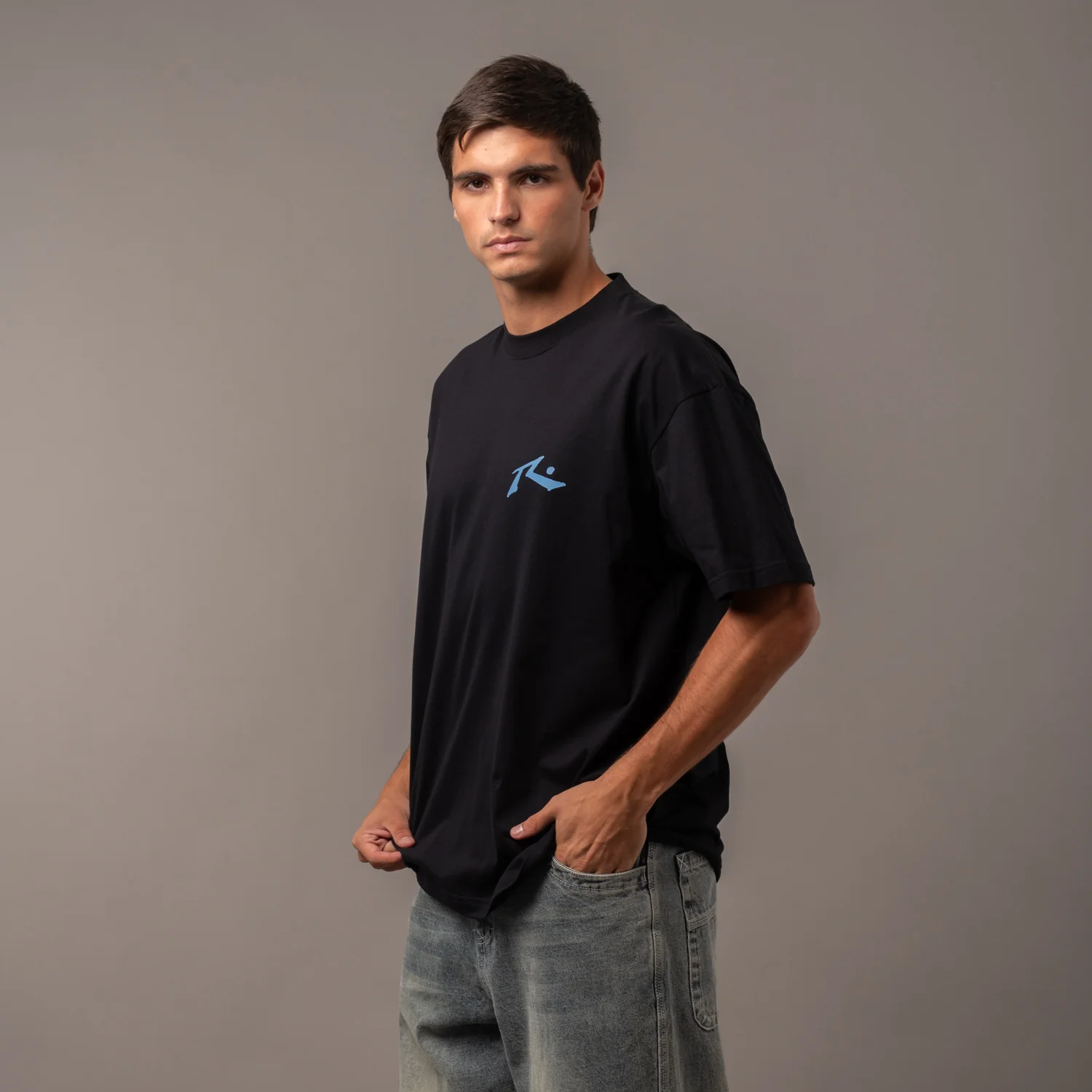 Remera Rusty Competition X Black/Atlantic Blue - Image 3