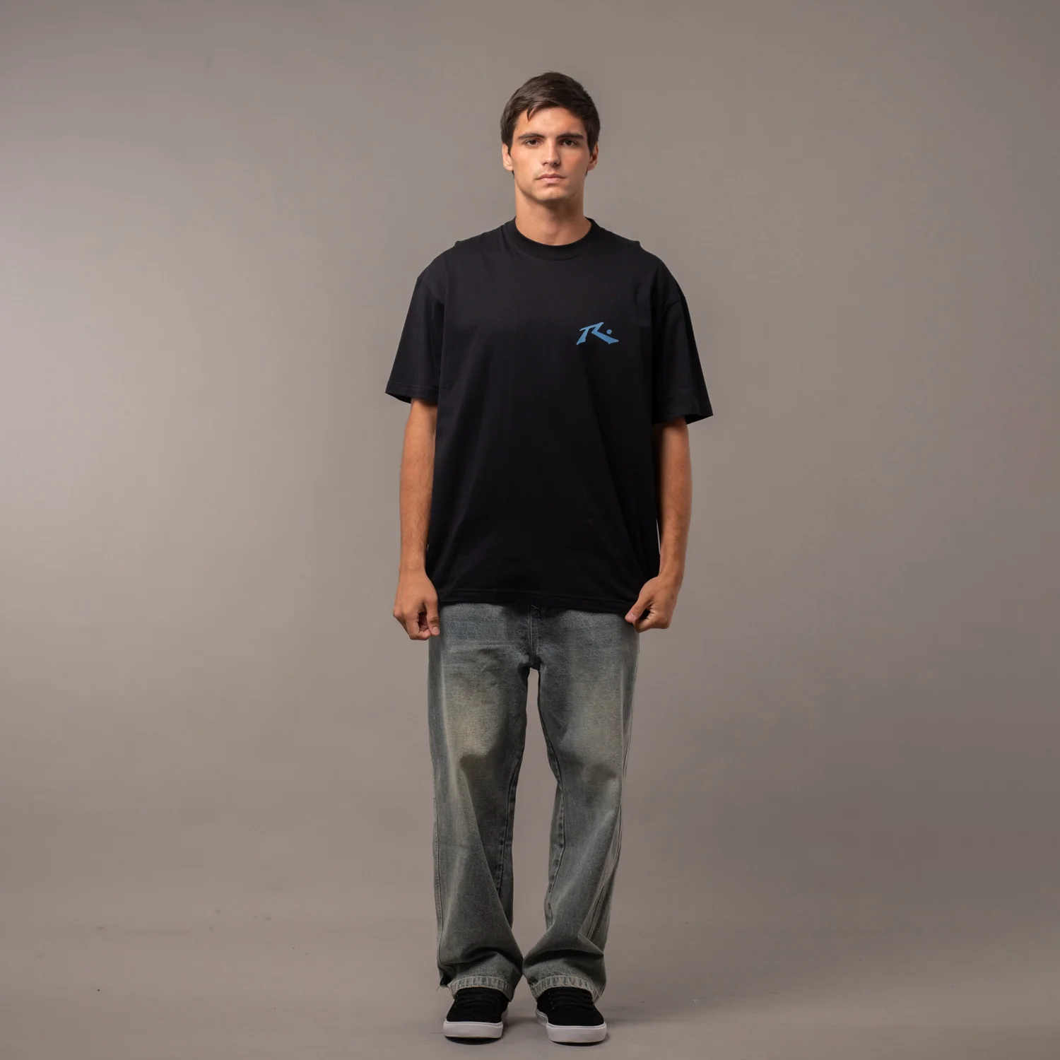 Remera Rusty Competition X Black/Atlantic Blue - Image 5