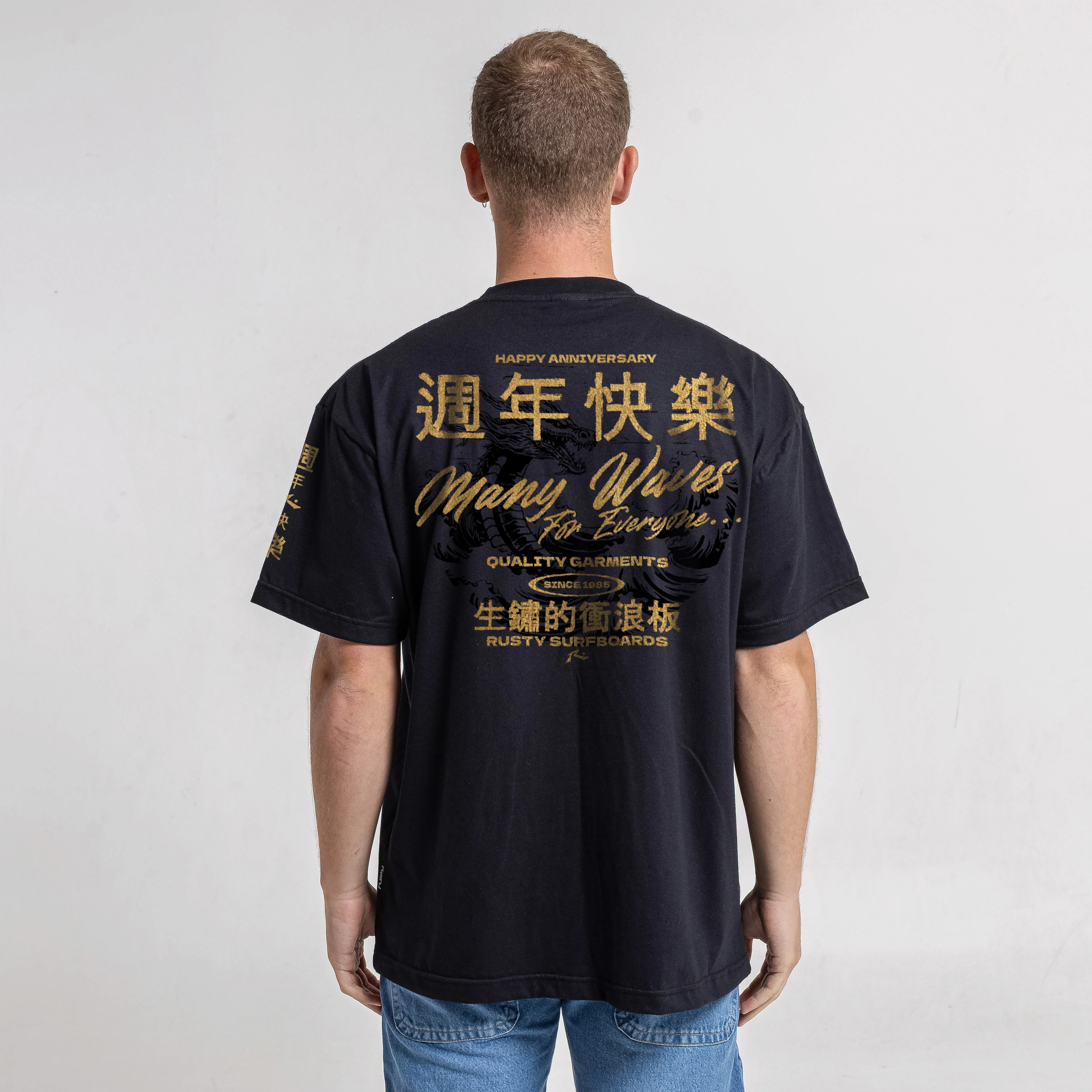 Remera Mc Rusty Many Waves Tee Black - Image 3