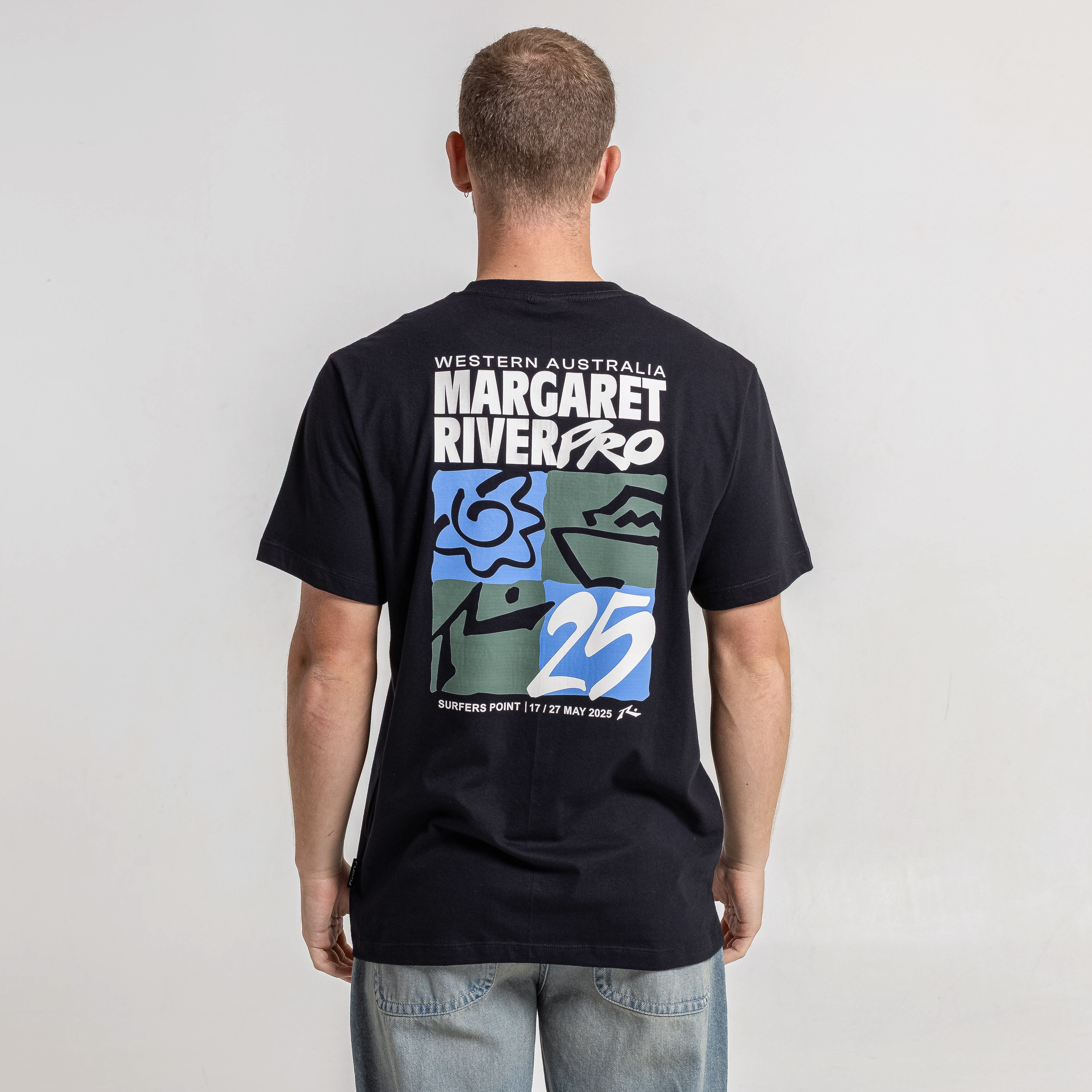 Remera Mc Rusty Margaret River 25 Serie 2 Tee Black - Image 3