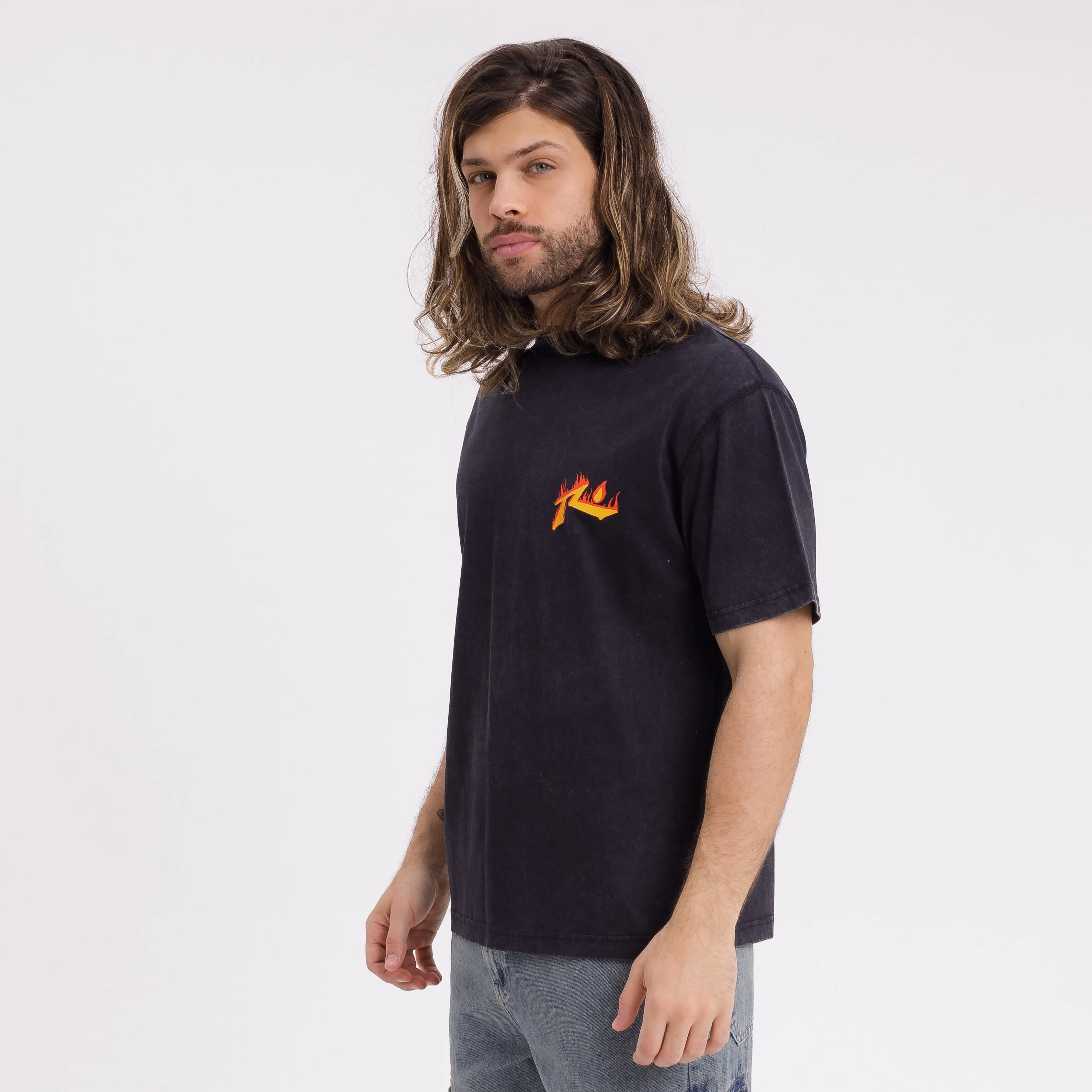 Remera Mc Rusty On Fire Tee Black - Image 3