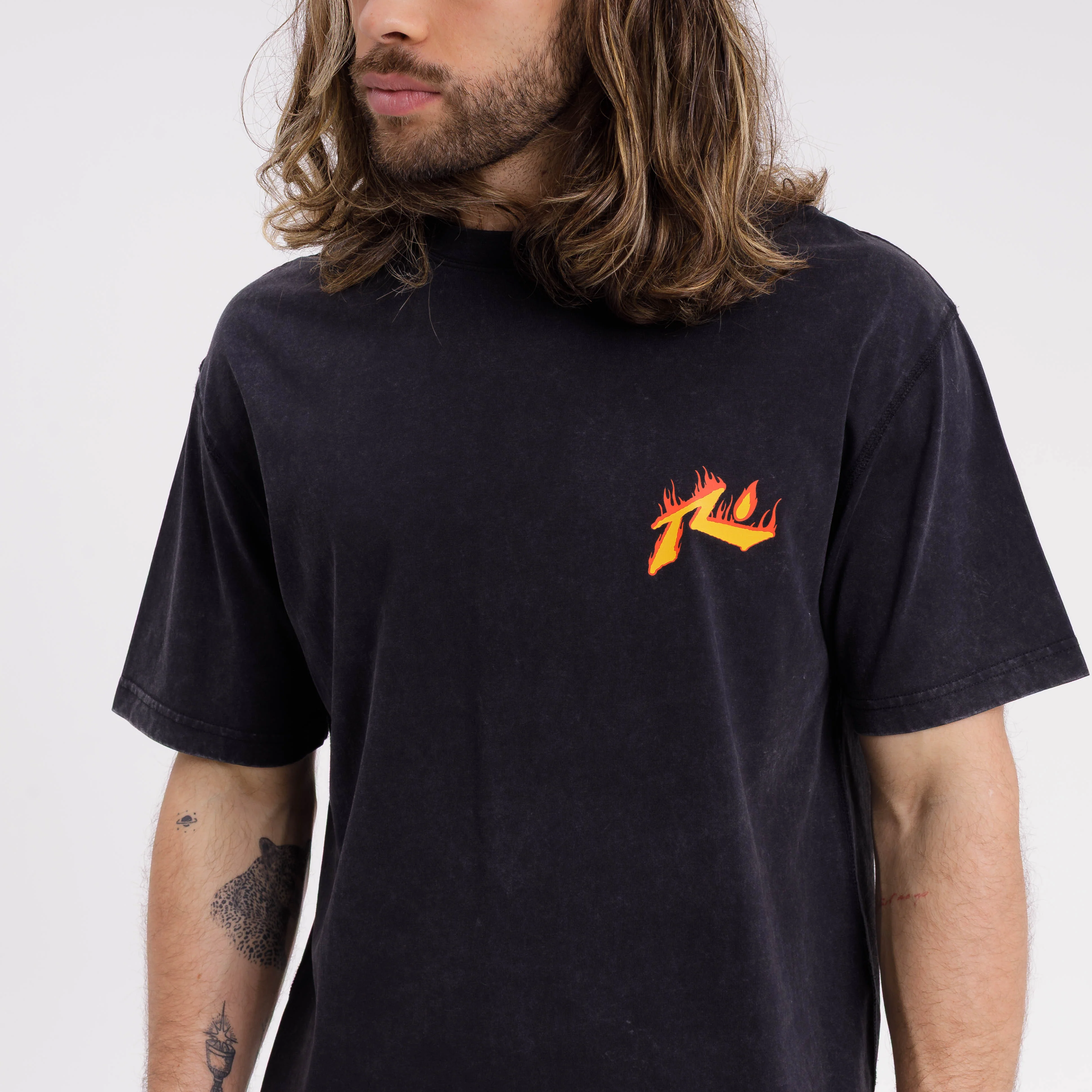 Remera Mc Rusty On Fire Tee Black - Image 4