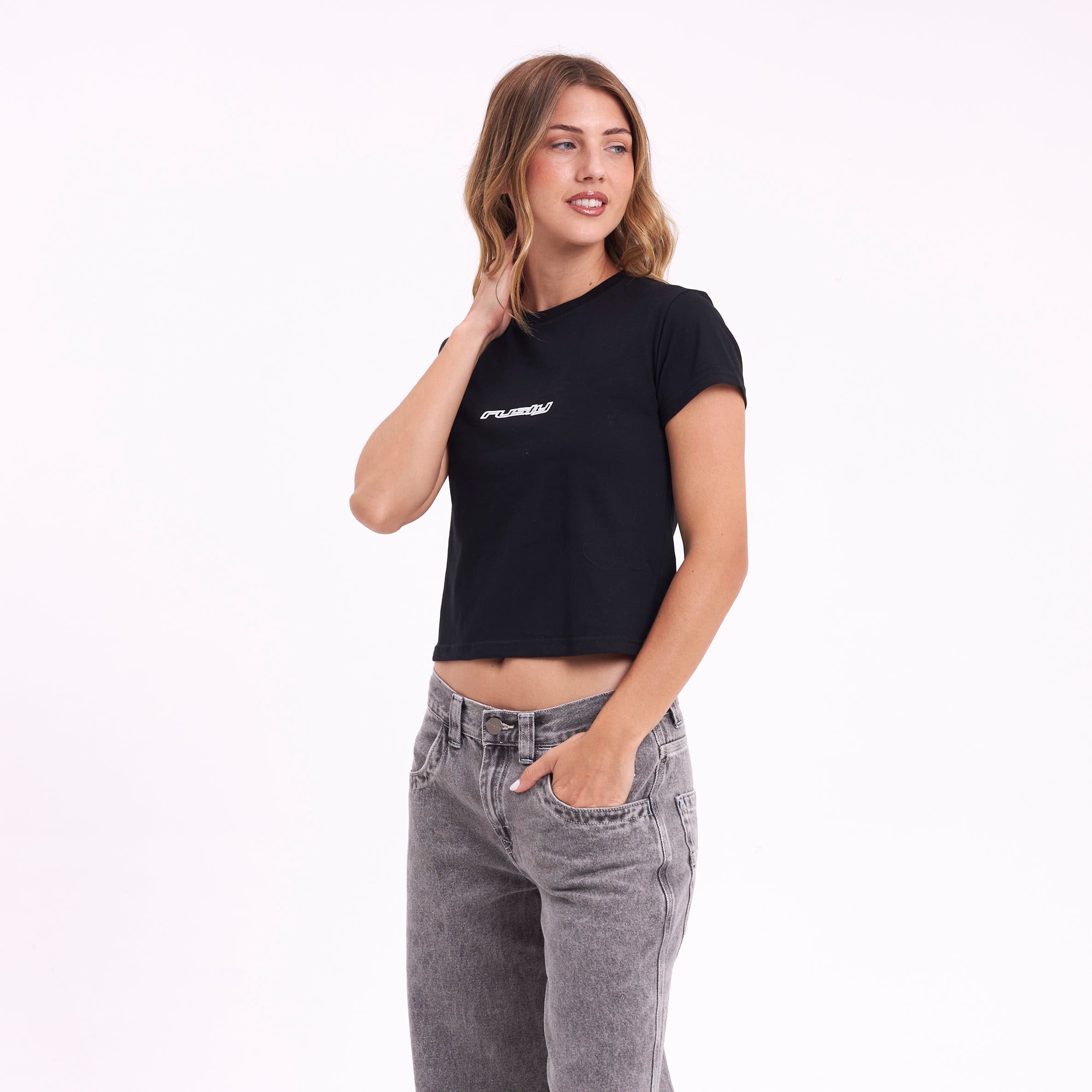 Remera Mc Rusty Rusty Core Relaxed Mini Tee Ld Black - Image 6