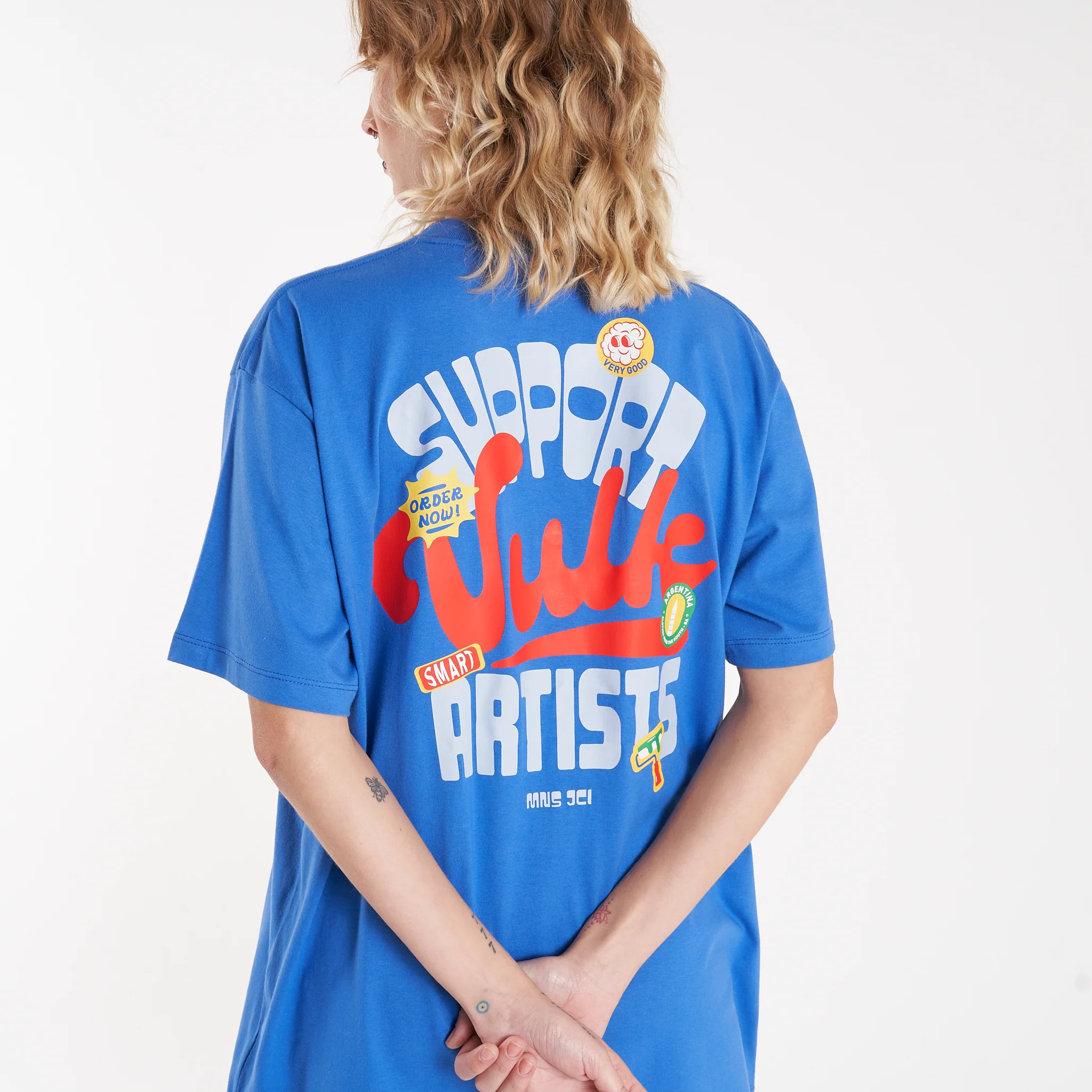 Remera Mc Vulk Support Tee Blue - Image 7
