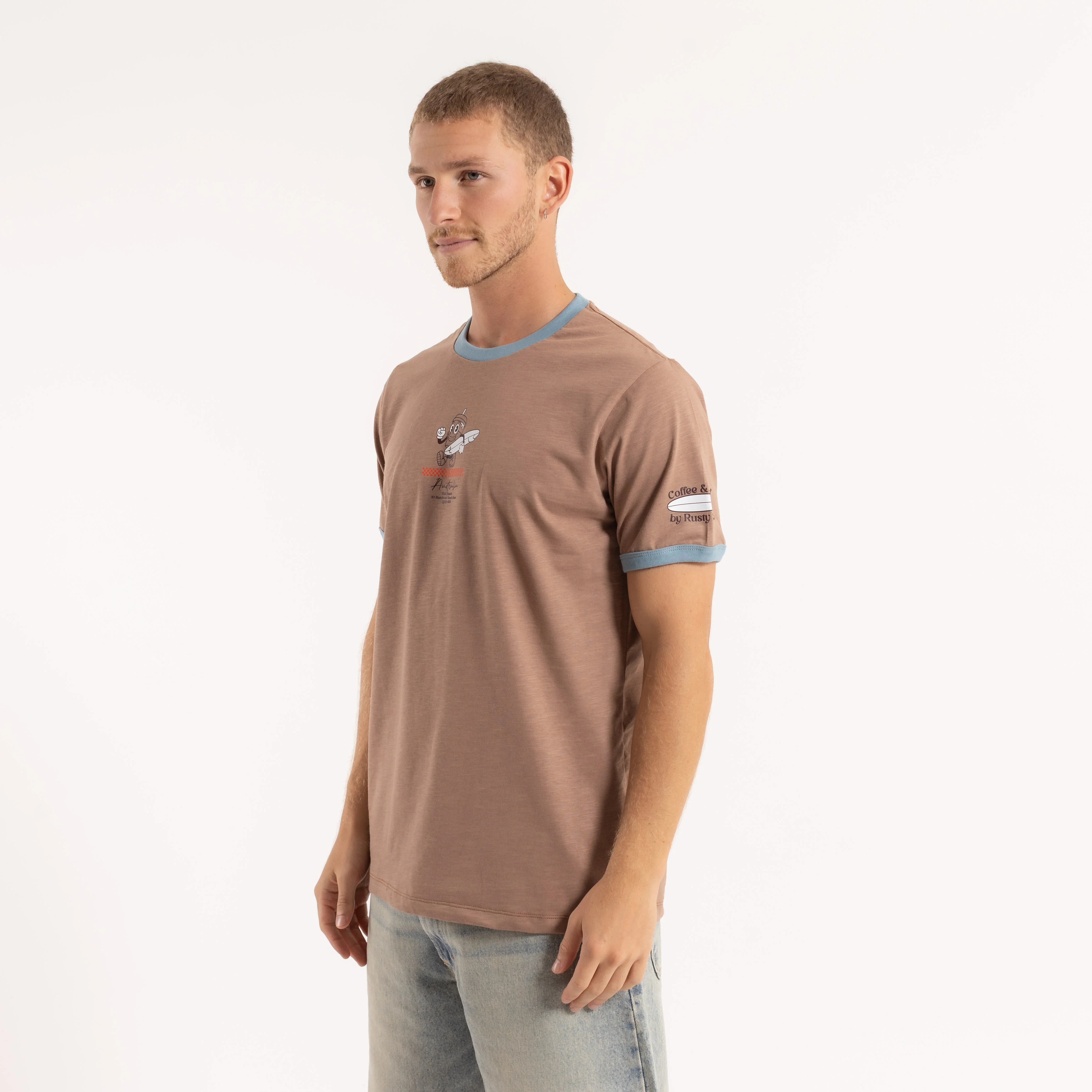 Remera Mc Rusty Coffee & Surf Tee Brown - Image 2
