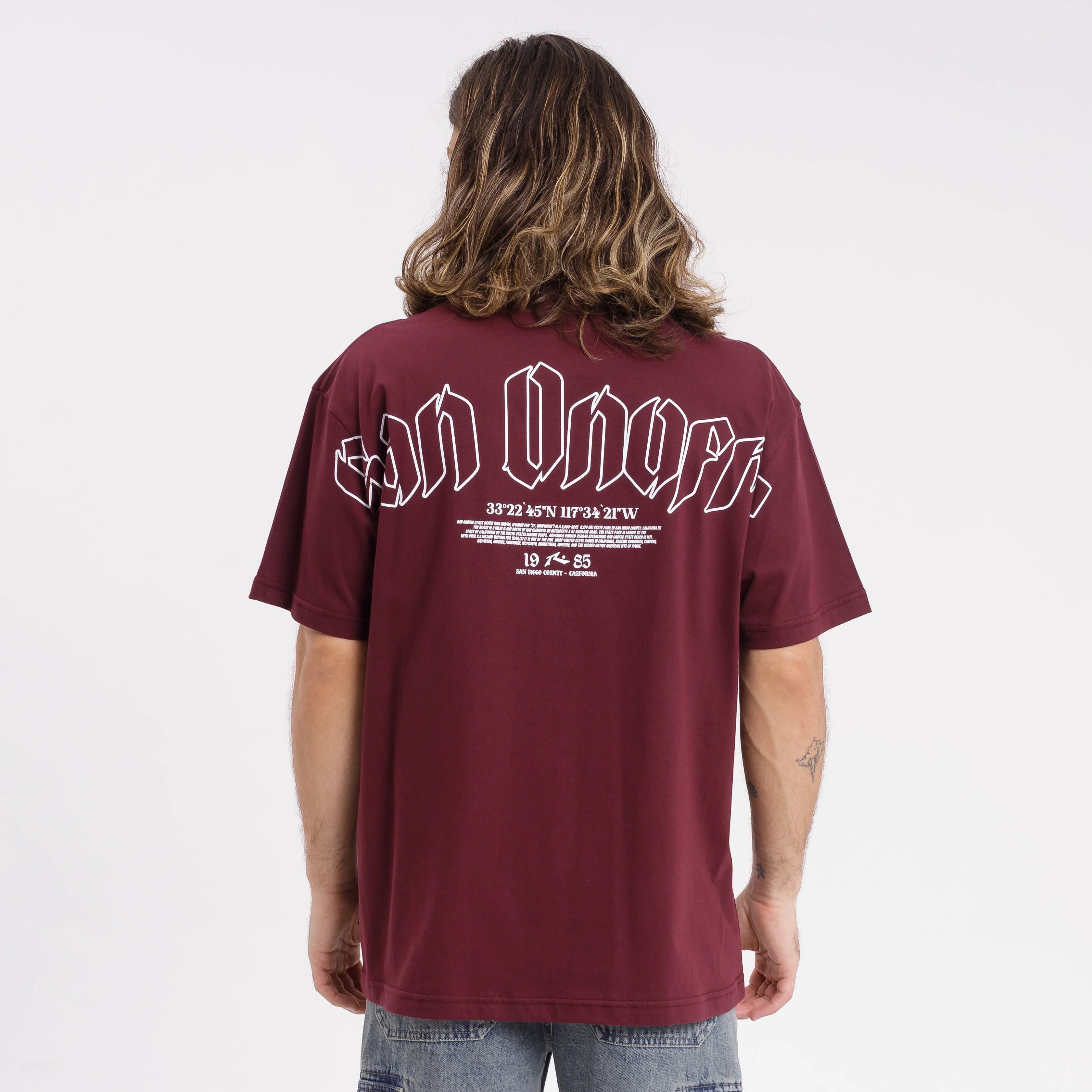 Remera Mc Rusty San Onofre Tee Burgundy - Image 4