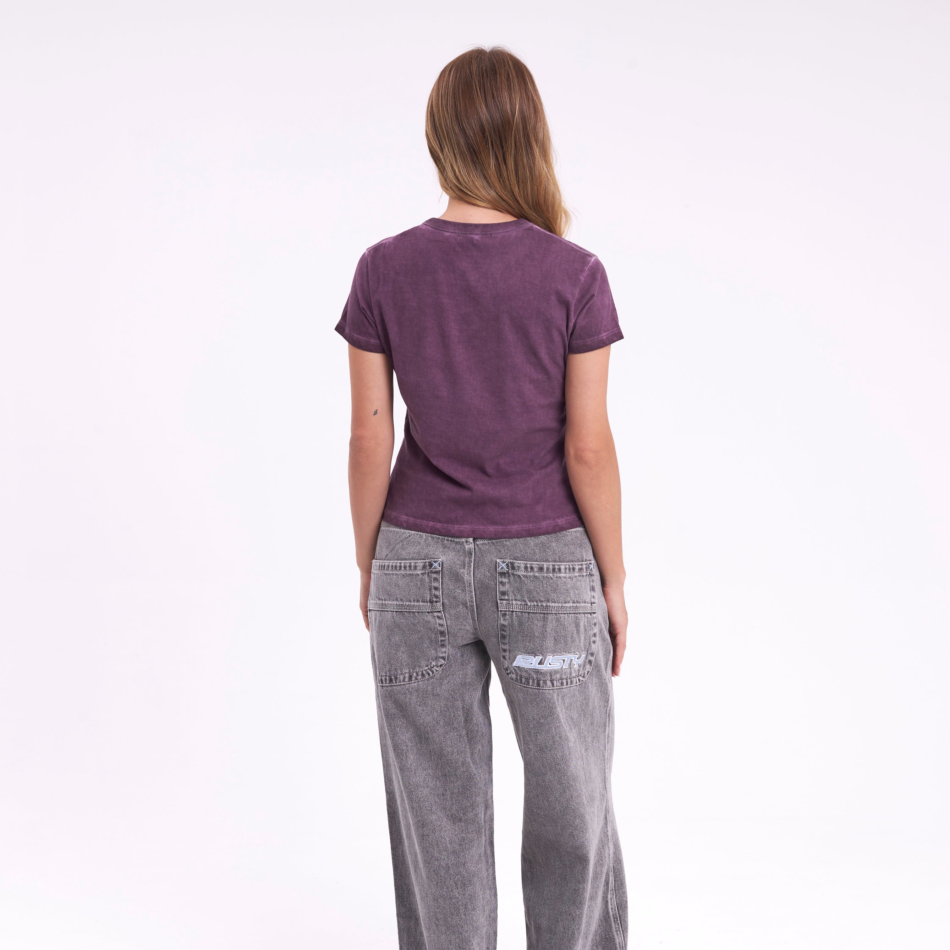 Remera Mc Rusty Scrappy Relaxed Mini Tee Ld Burgundy - Image 3
