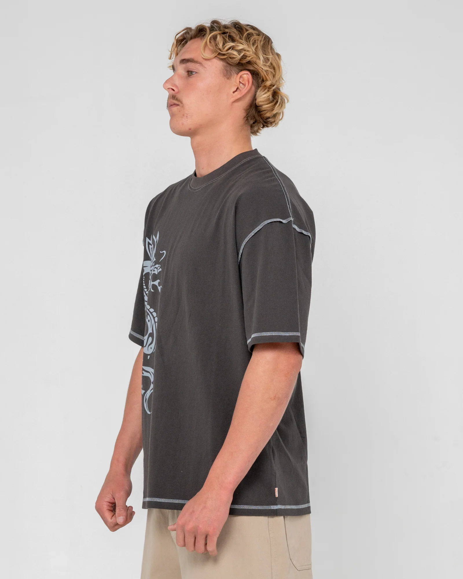 Remera Mc Rusty Spyro Short Sleeve Tee Coal - Image 3