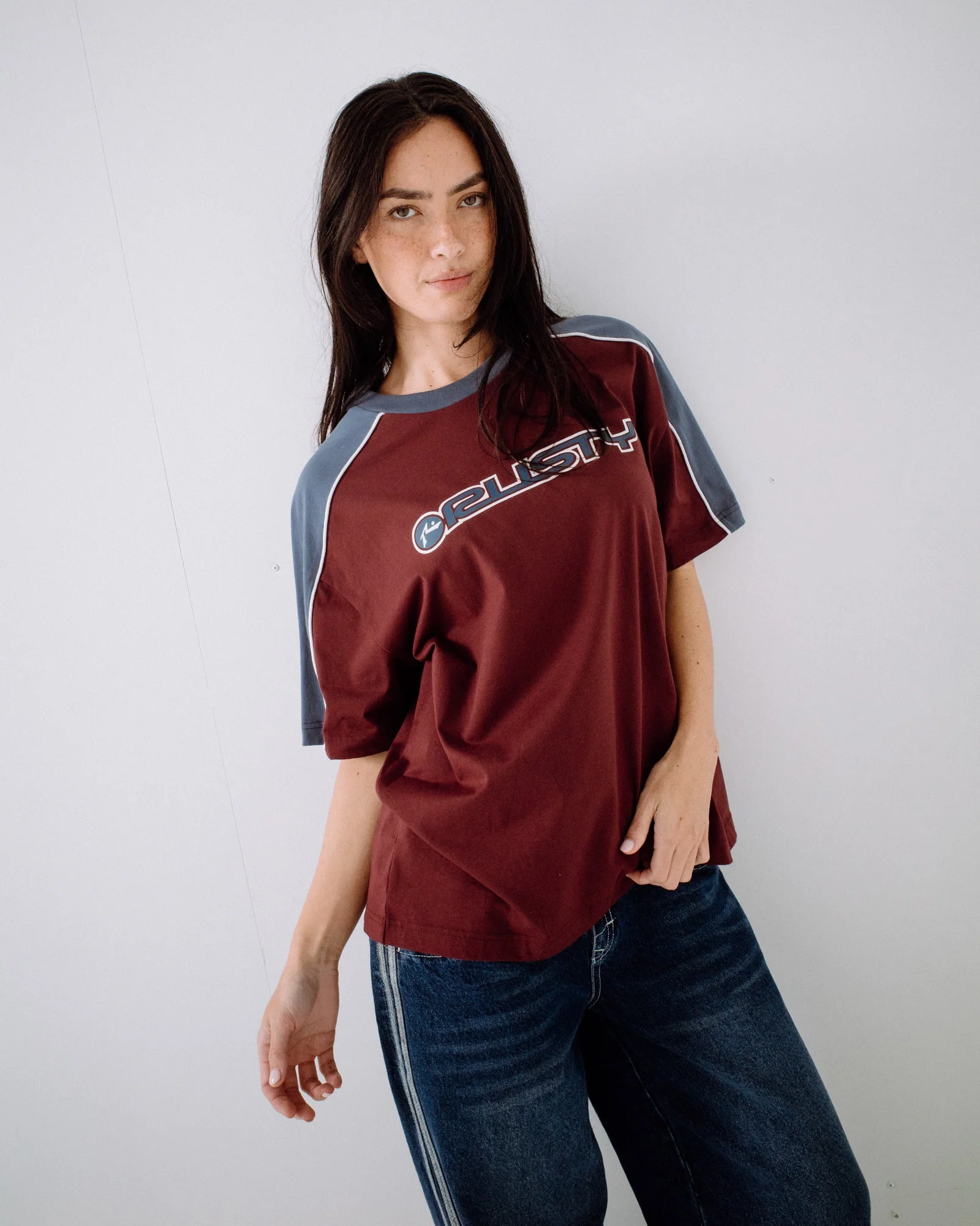 Remera Mc Rusty Timmy Target Oversize Tee Cranberry - Image 3