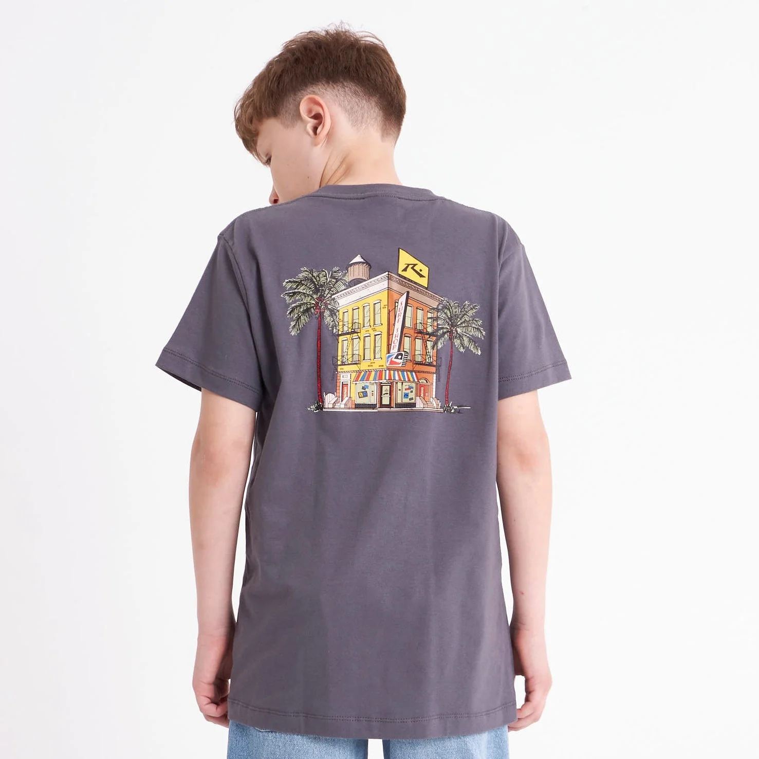 Remera Mc Rusty New Shop Tee Jr Dark Grey - Image 3